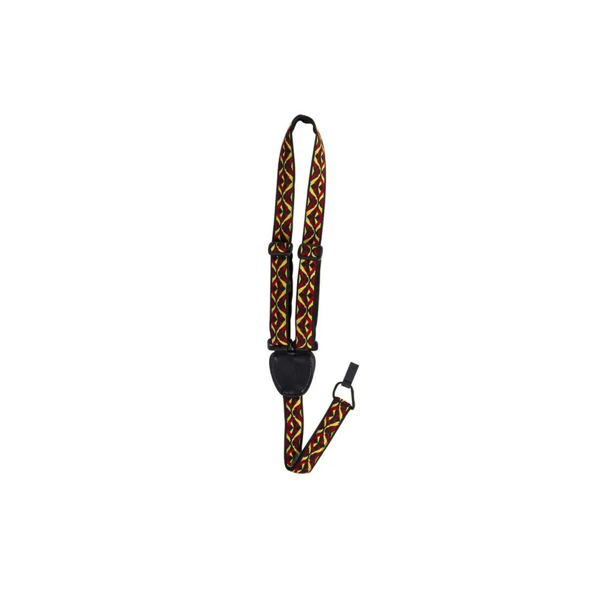 On-Stage-GSA70P-Patterned-Ukulele-Strap-REDYELLOW | Terry Carter Music Store