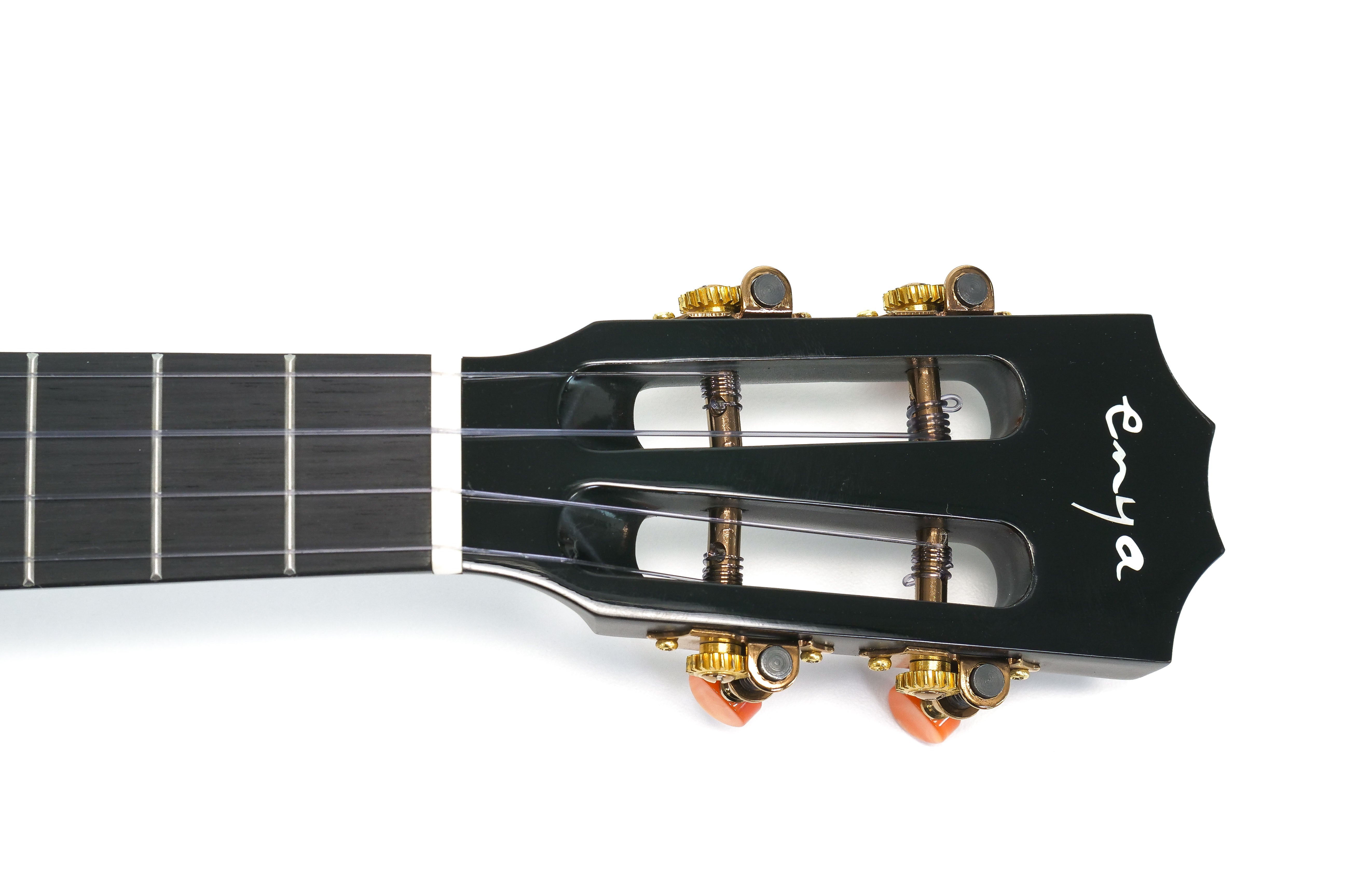 front of the enya tenor slotted headstock
