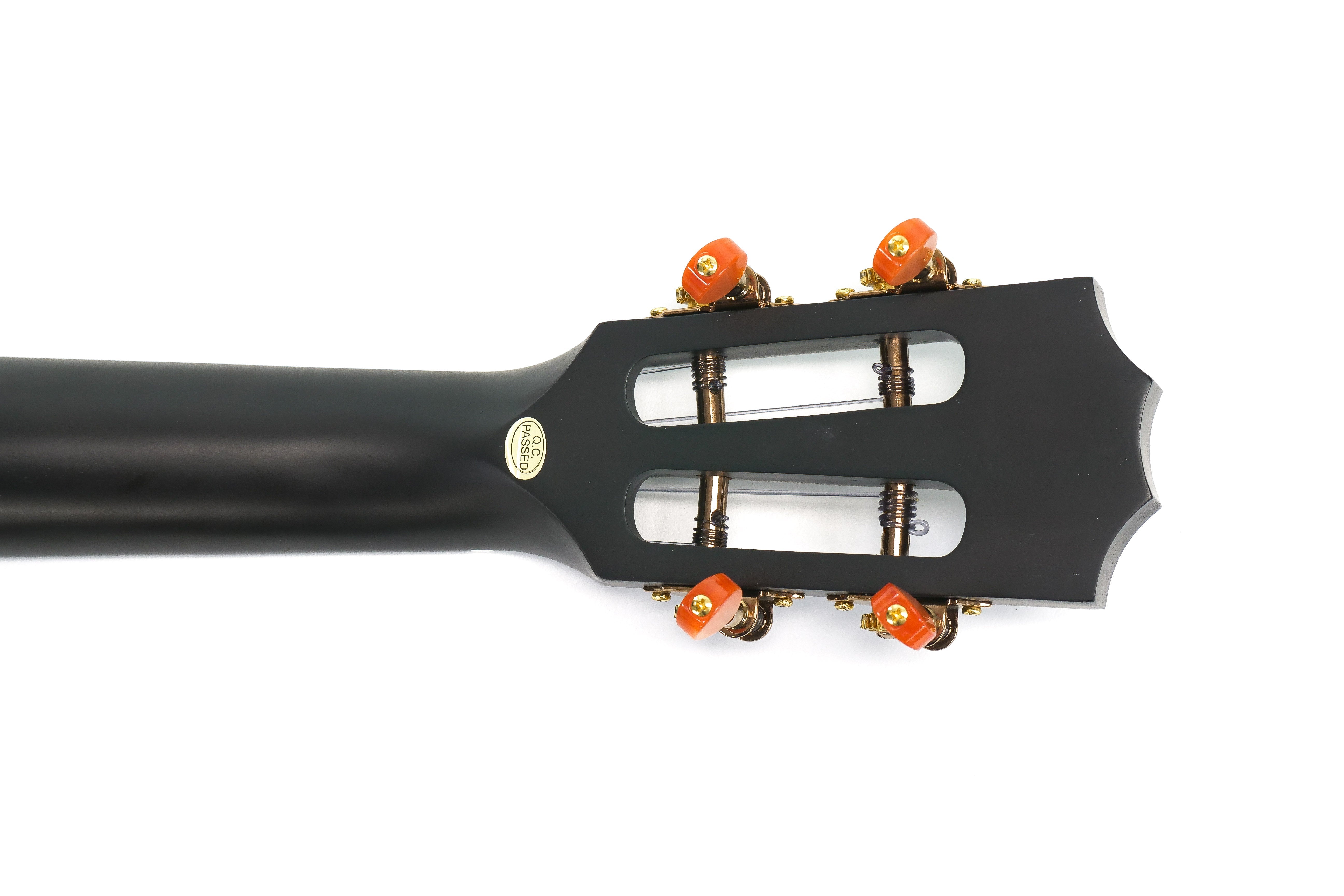back of the enya tenor slotted headstock