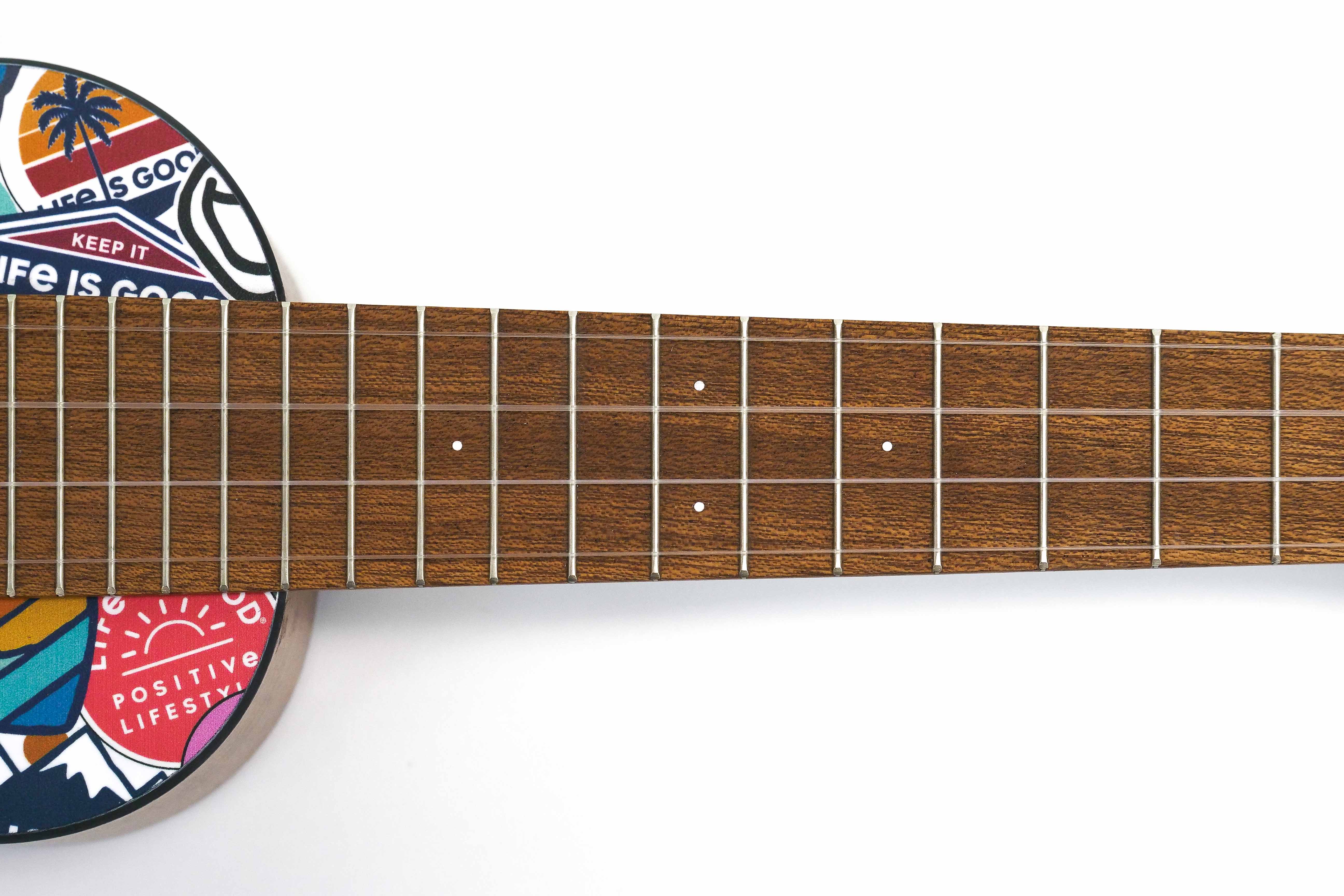 fretboard with pin dot inlay