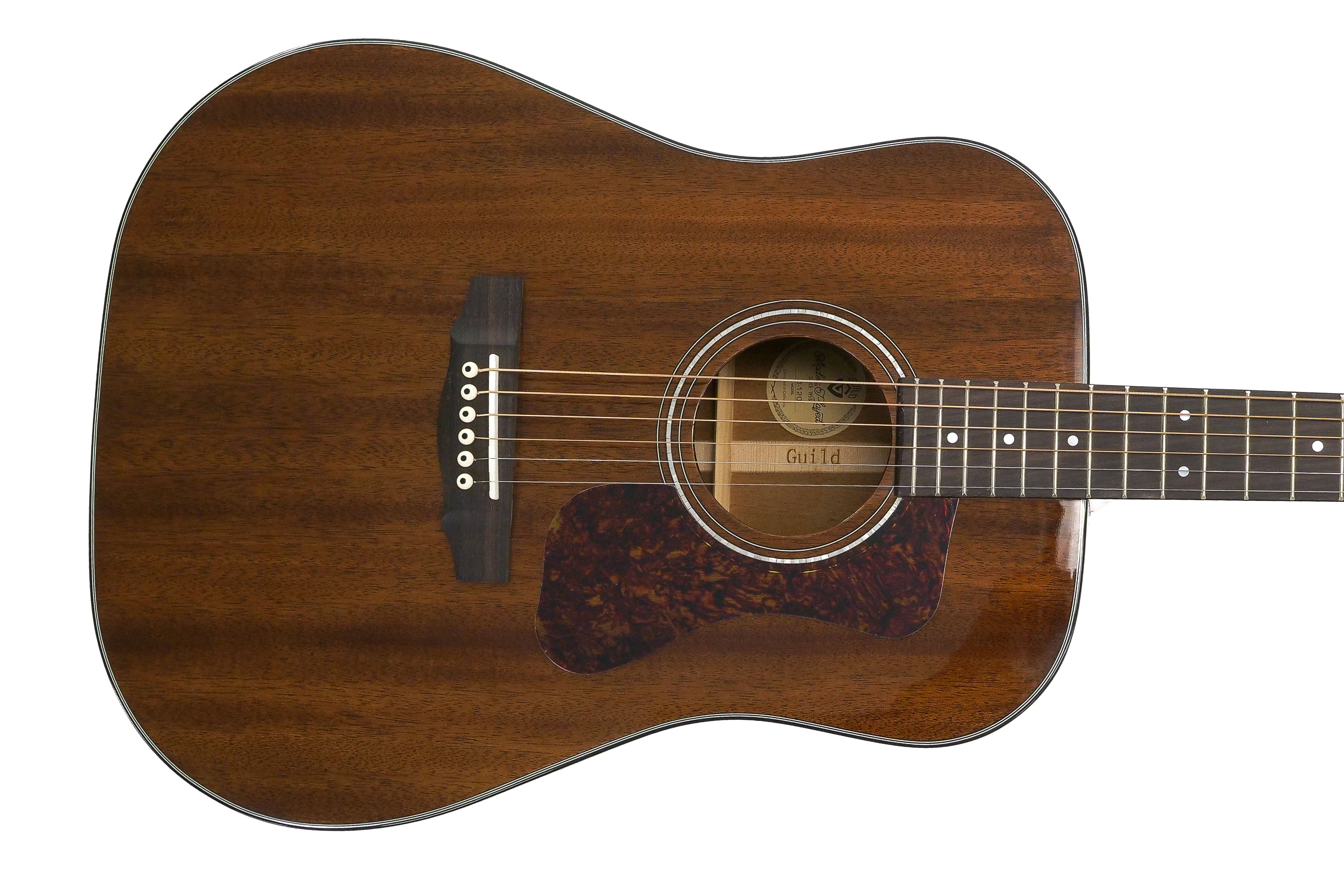 Guild D-120 Natural Acoustic Guitar Mahogany "Saffron Strands"