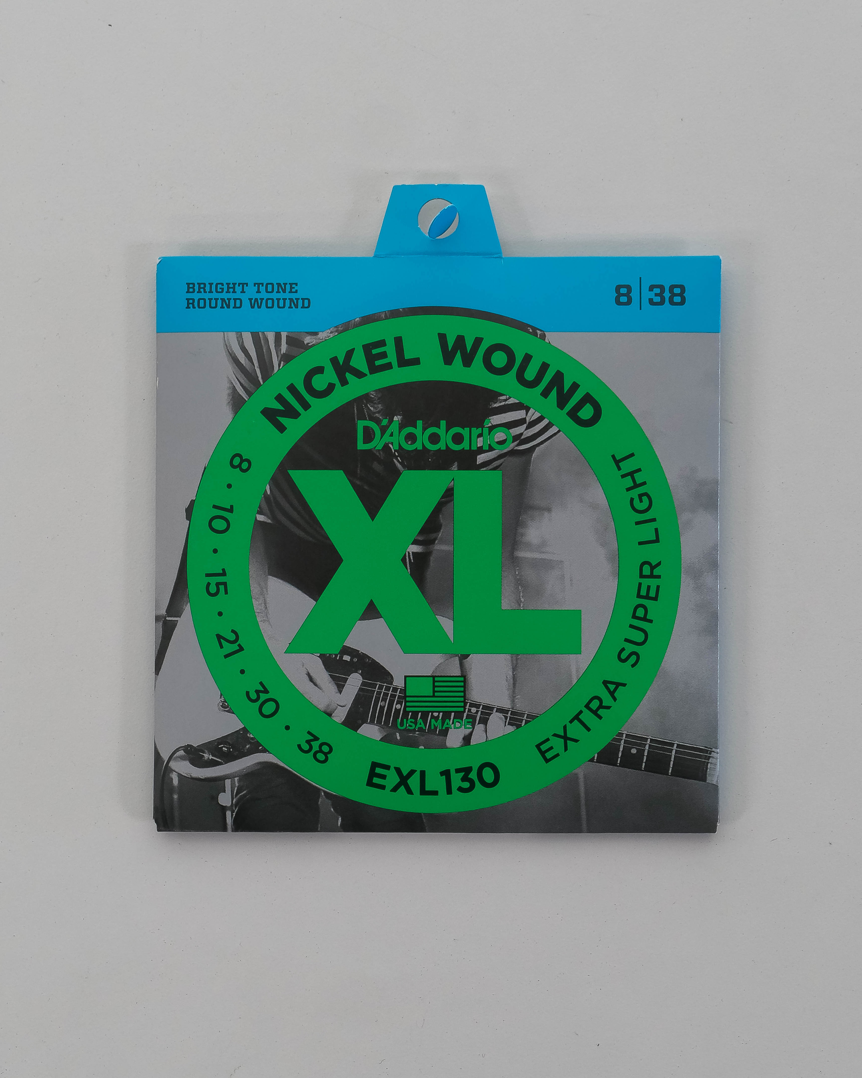 D'Addario EXL130 Nickel Wound Electric Strings - Extra Super Light .008-.038