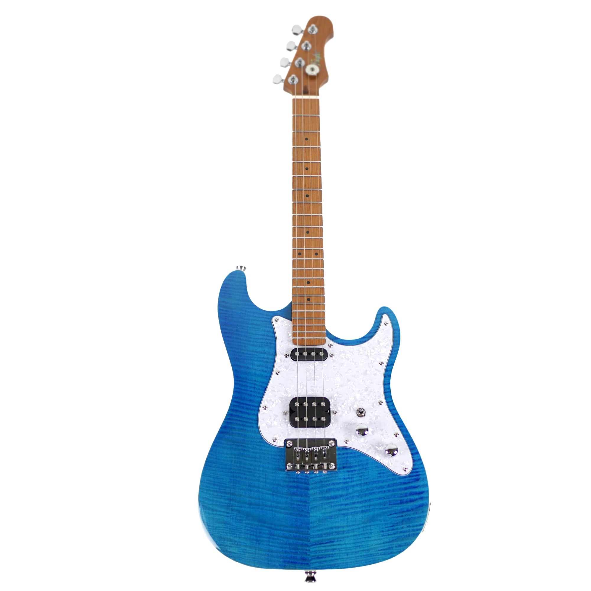 Flight Pathfinder OBL Ocean Blue Electric Baritone Ukulele