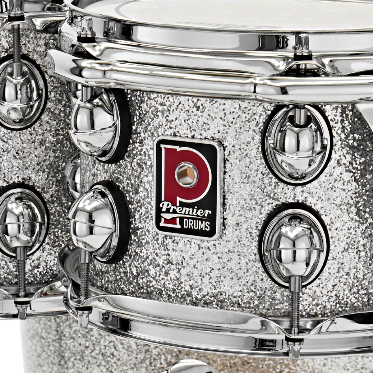 Premier Genista Maple Shell Drum Pack - Silver Sparkle