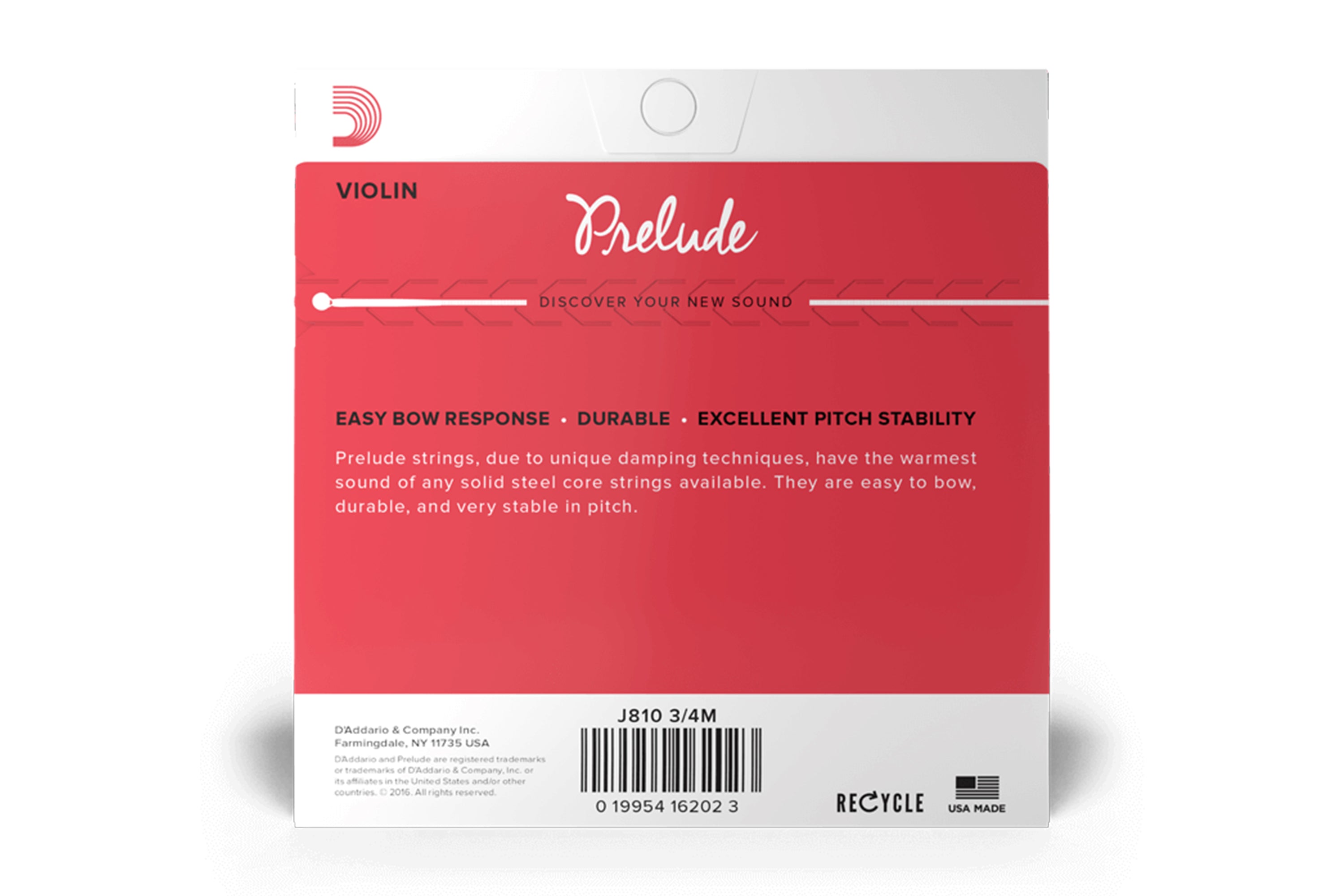 Prelude 3/4 Scale Violin Strings