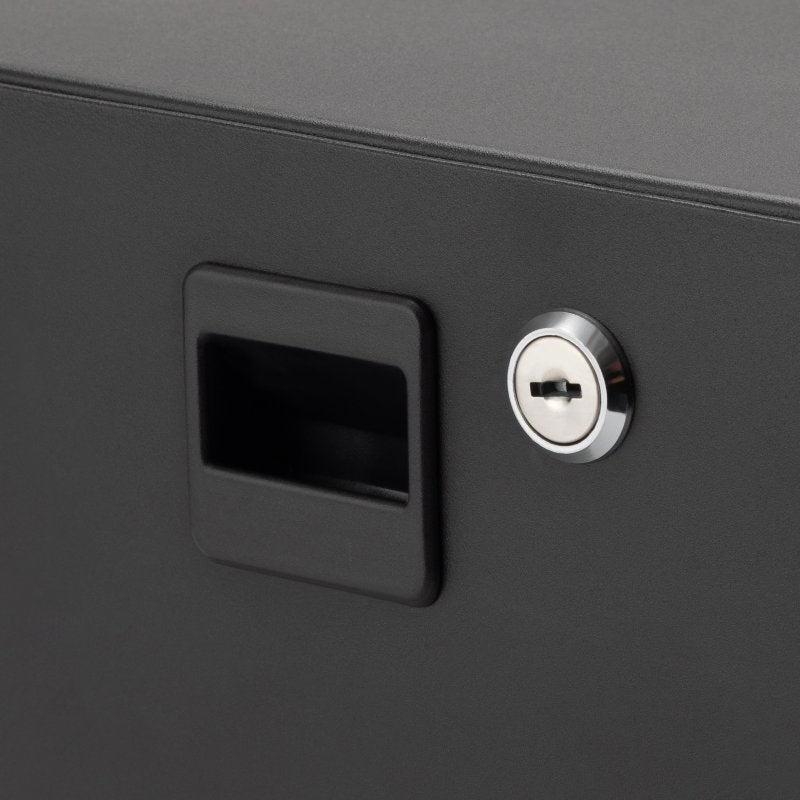 Close-up of the On-Stage RDL3000 recessed handle and lock