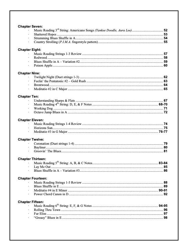 Rock Like The Pros Beginning Class Guitar Method Book (3rd Edition)