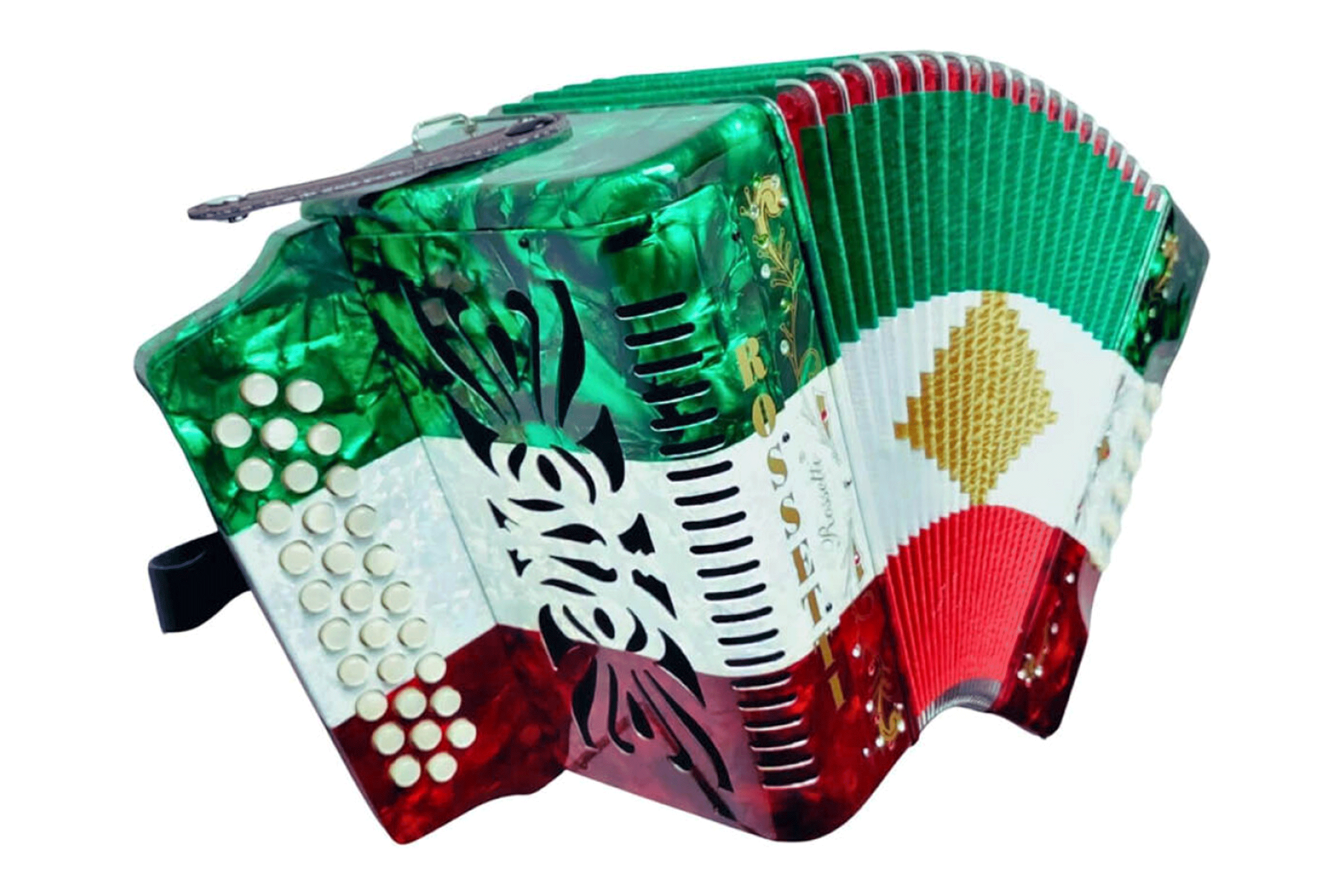 Rossetti 3112-GCF-RWG 31 Button Diatonic Accordion - GCF - Terry