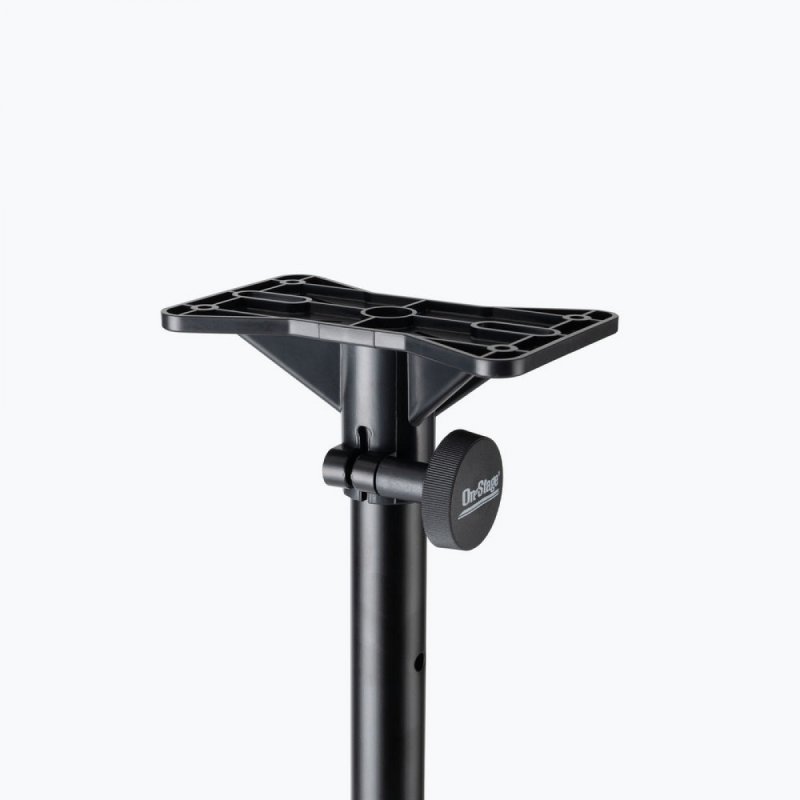 On-Stage SSP7850 speaker cabinet bracket on top of a stand