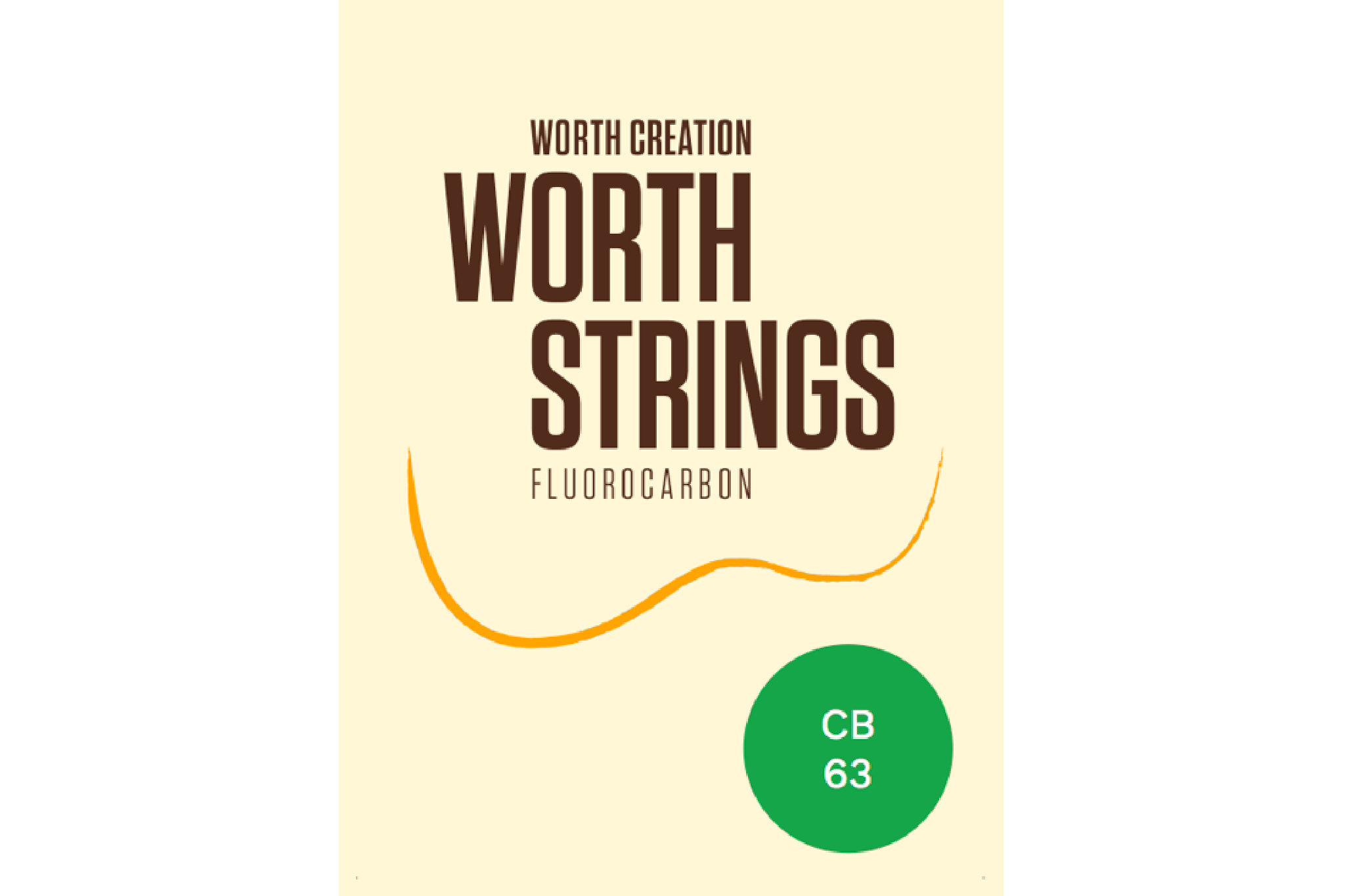 Worth Clear Fluorocarbon Baritone Ukulele Strings CB 63 (D-G-B-E) Enough For 2 Sets