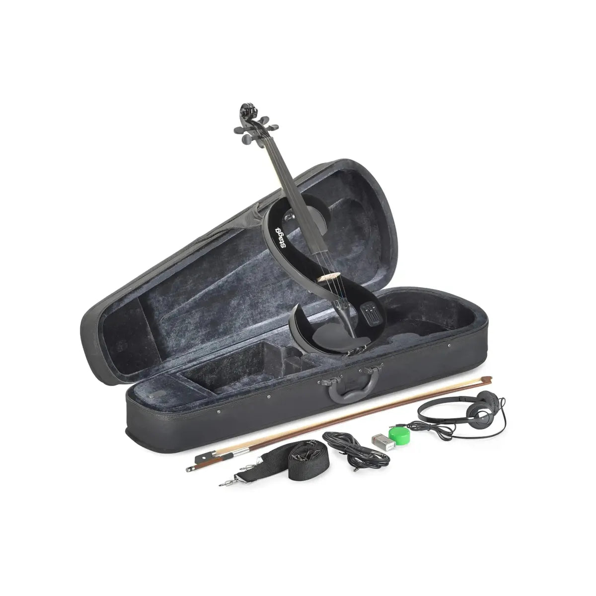 Stagg-EVN-4-4-BK-Electric-Violin-Set2 | Terry Carter Music Store