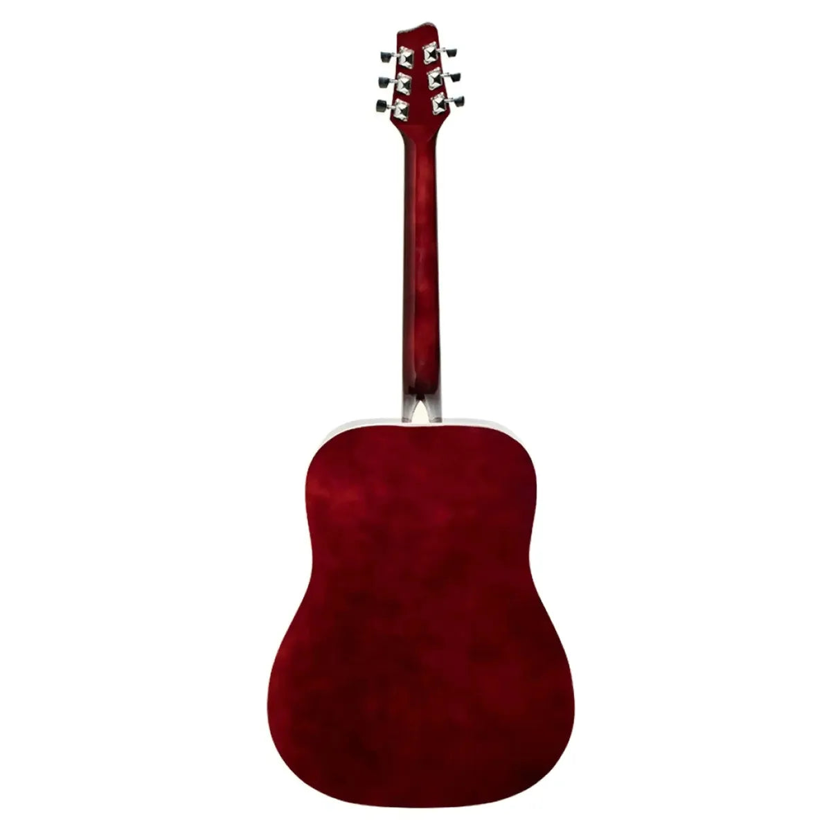 Stagg SA20D left-handed dreadnought acoustic guitar, full length back view