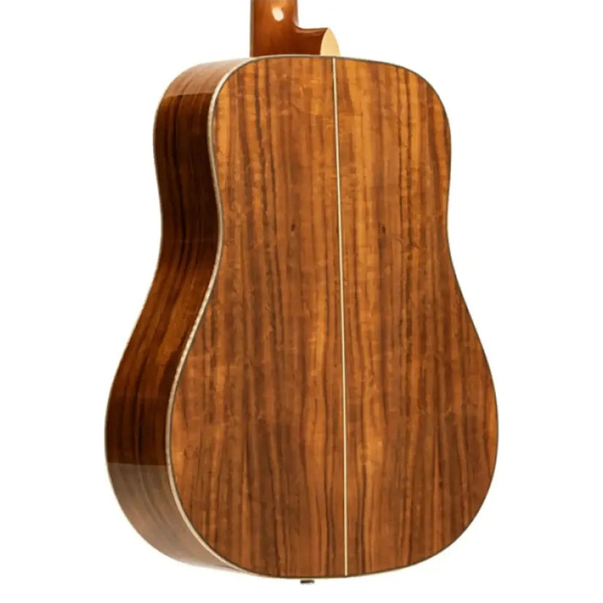 Stagg SA45 D-AC dreadnought acoustic guitar, angled back view