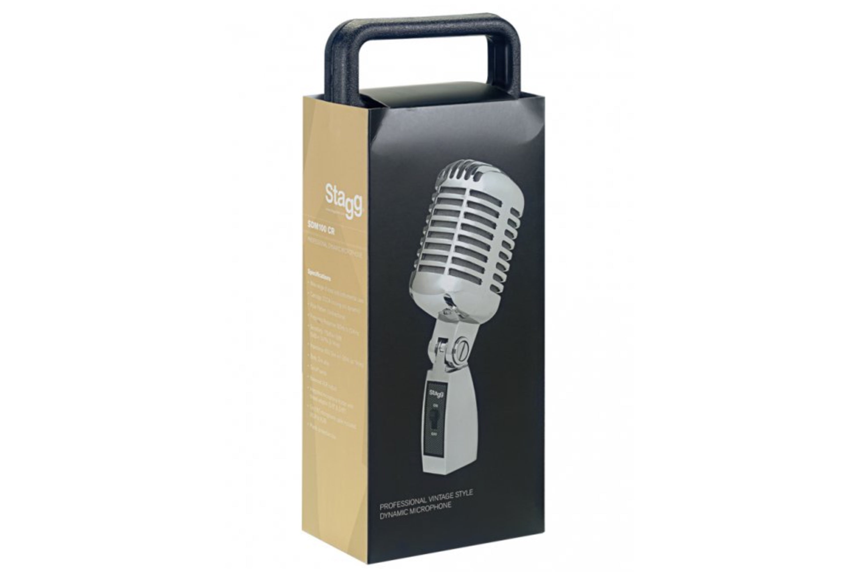 Stagg SDM100 CR Dynamic Microphone - Silver