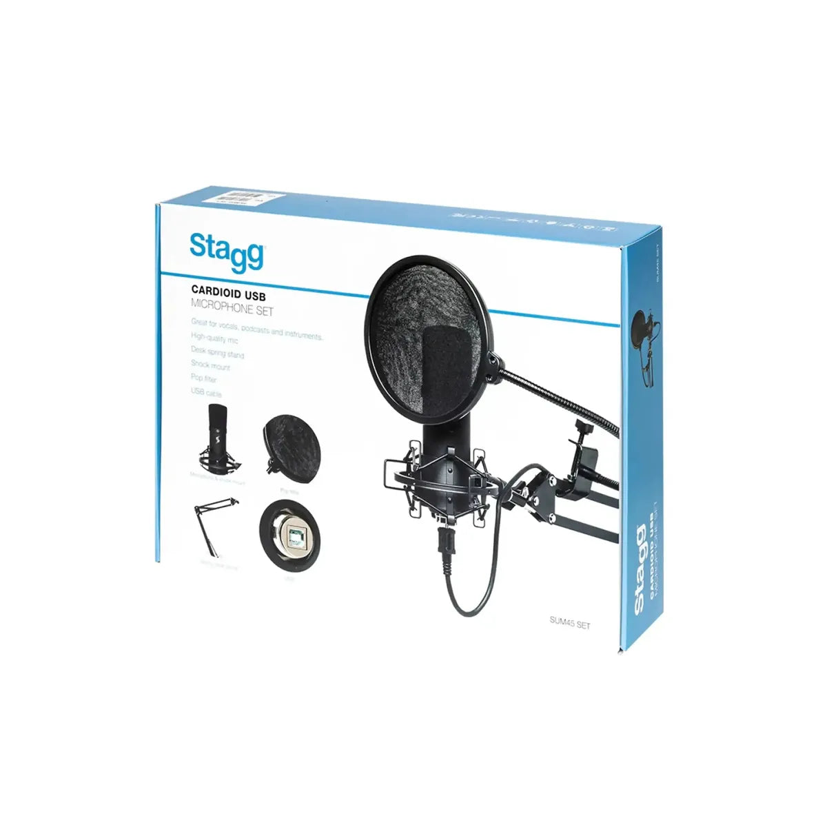 Stagg-SUM45-SET-USB-Microphone-Set1 | Terry Carter Music Store