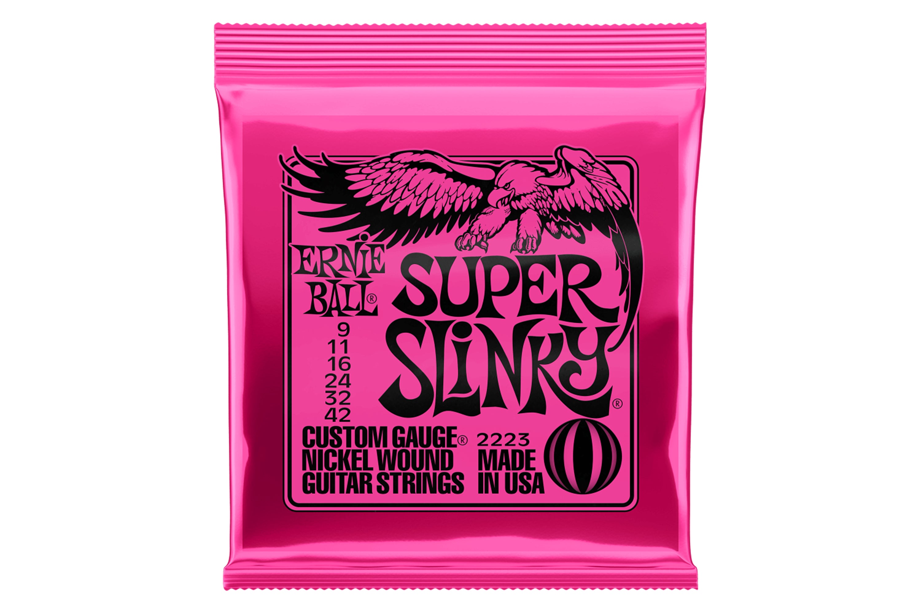 Ernie Ball Super Slinky Nickel Electric Guitar Strings - 9-42 Gauge