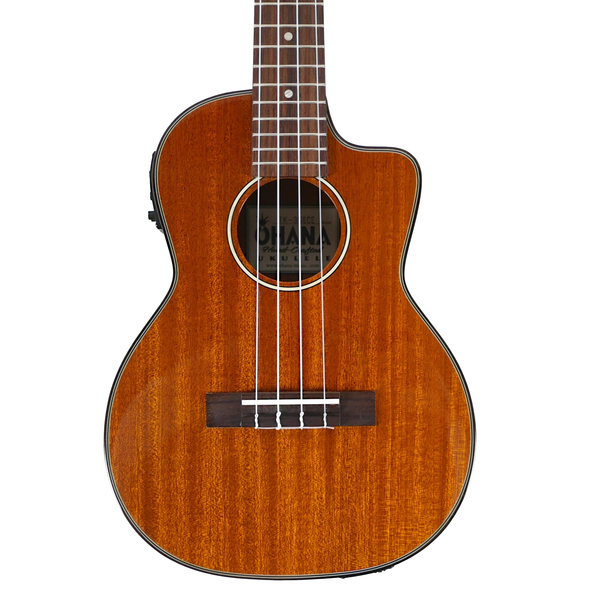 Ohana TK-35GCE Solid Mahogany Tenor Ukulele