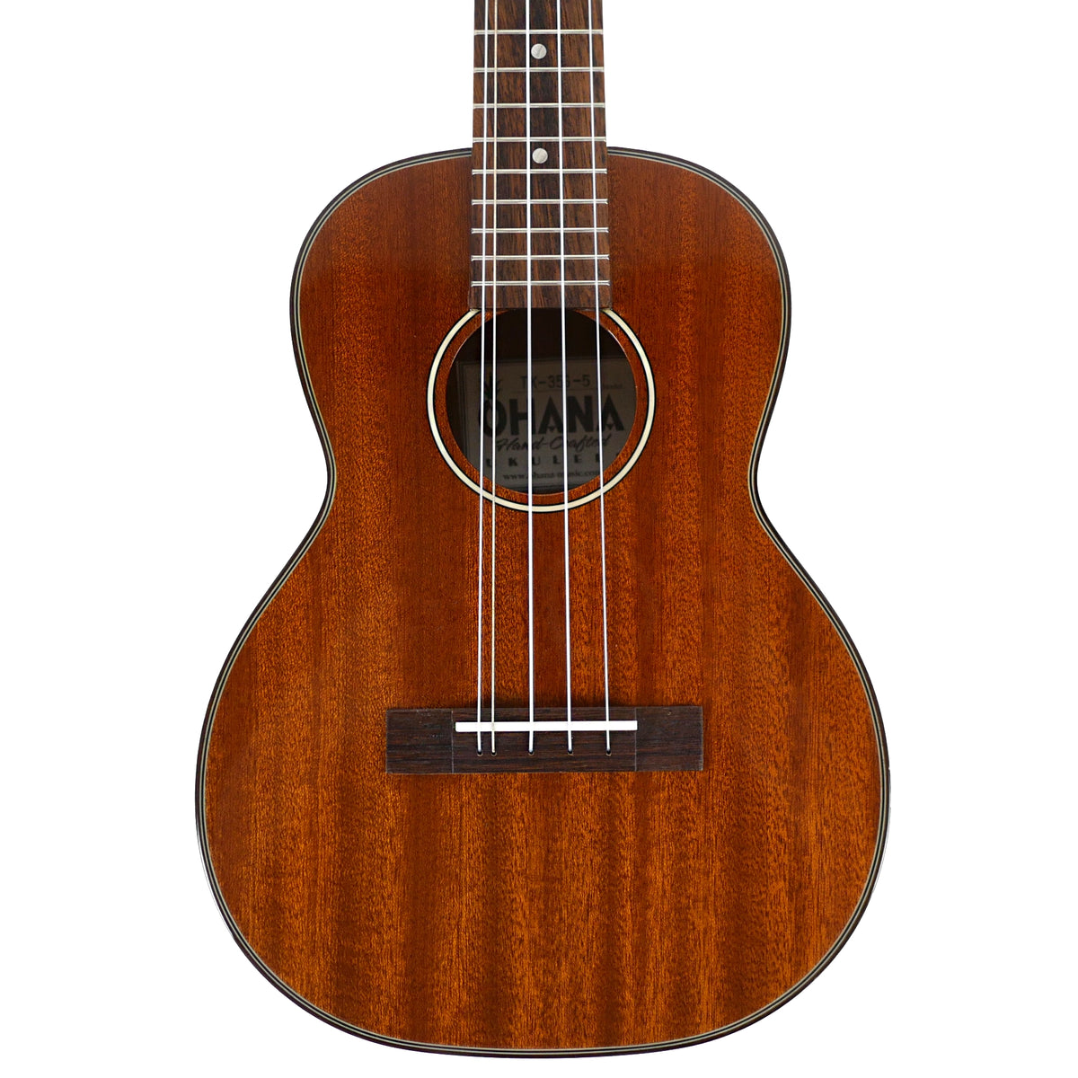 Ohana TK-35G-5 Gloss Solid Mahogany 5-String Tenor Ukulele