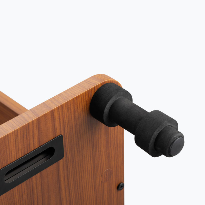 Close-up of the foam-padded guitar hanger arm on the On-Stage GWS5000RB