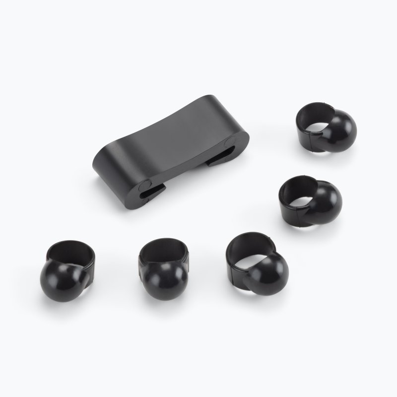 Rubber-tipped finger sleeves and mallet rest included with the On-Stage SD5010