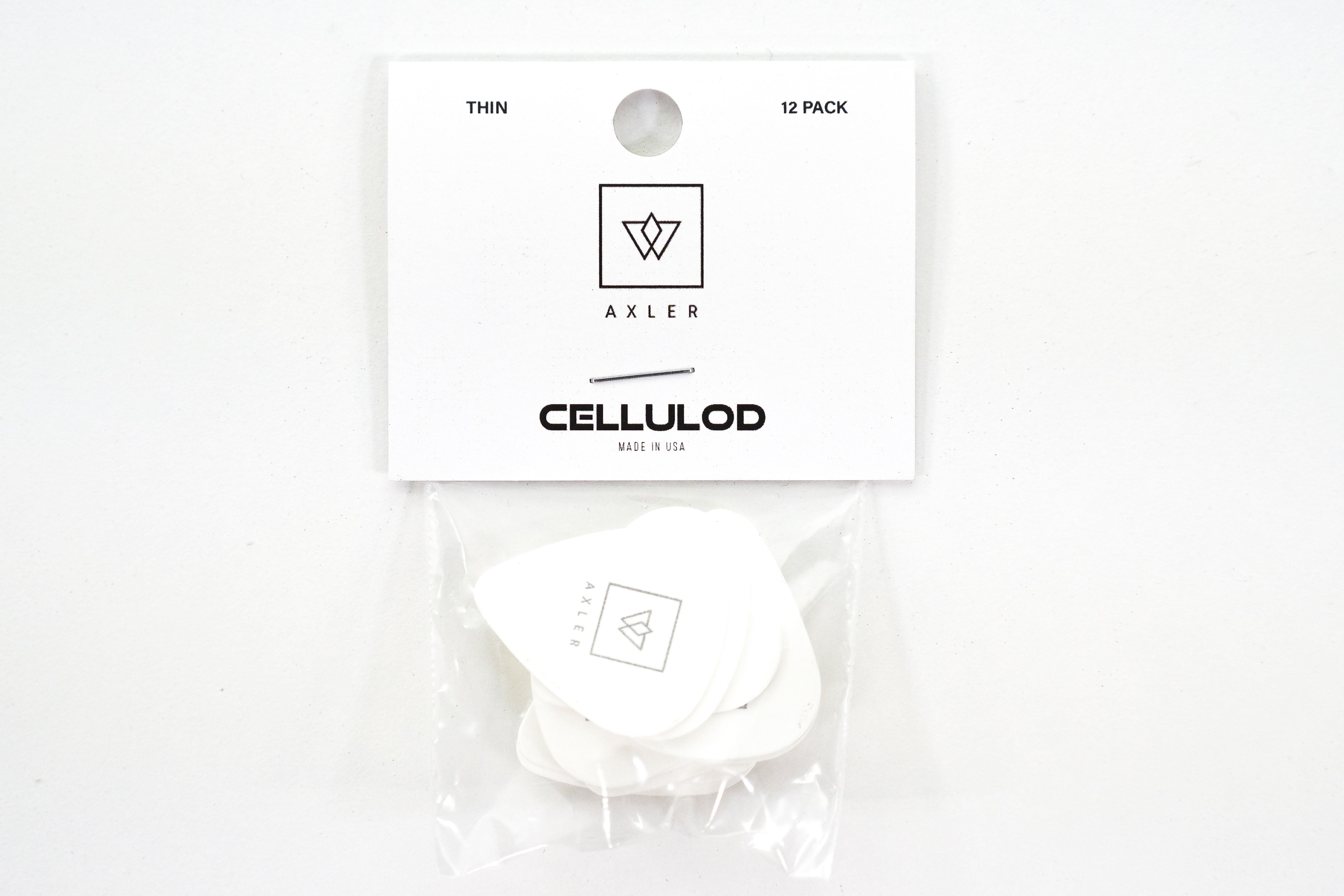 Vosta Thin Celluloid White Picks