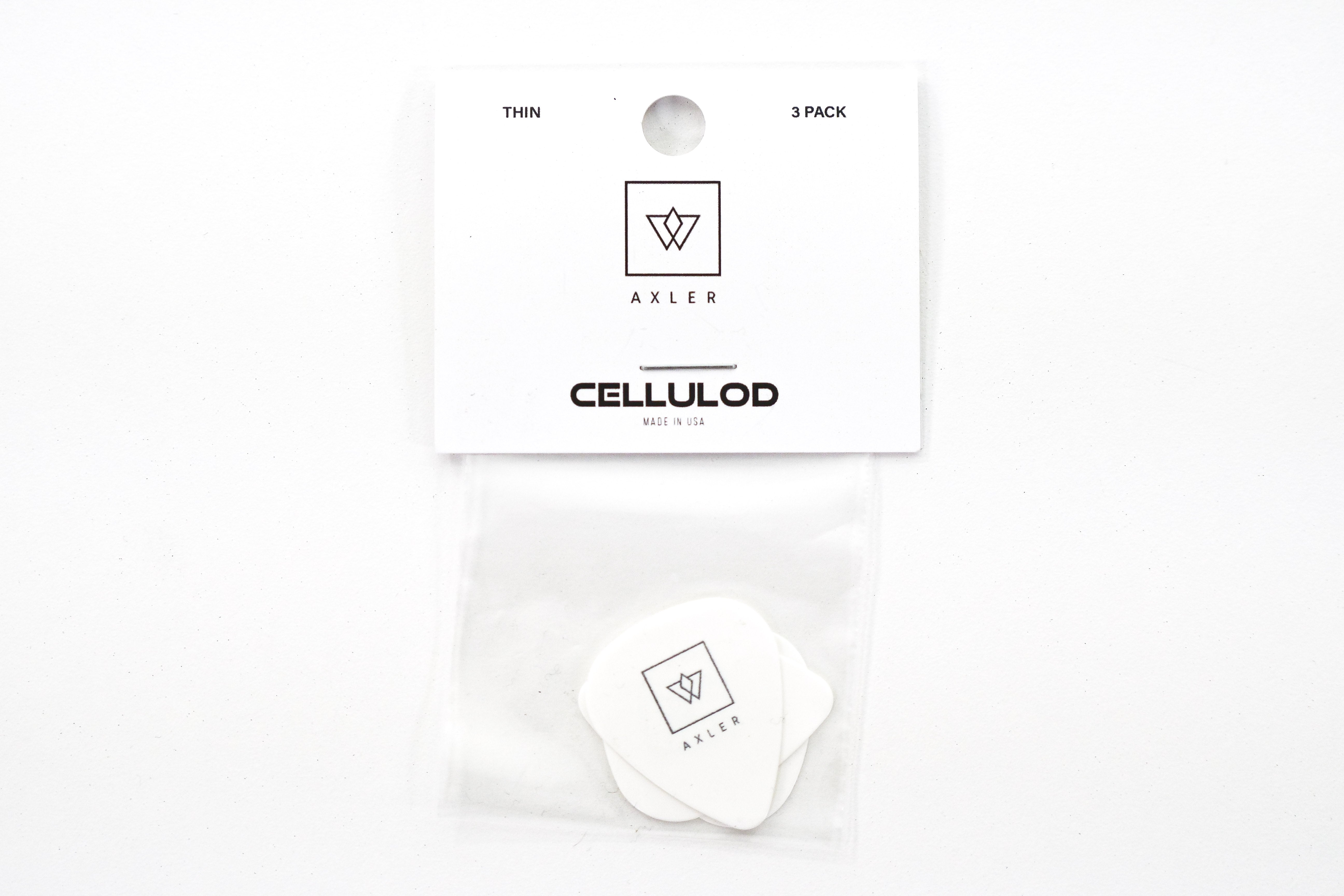 Vosta Thin Celluloid White Picks