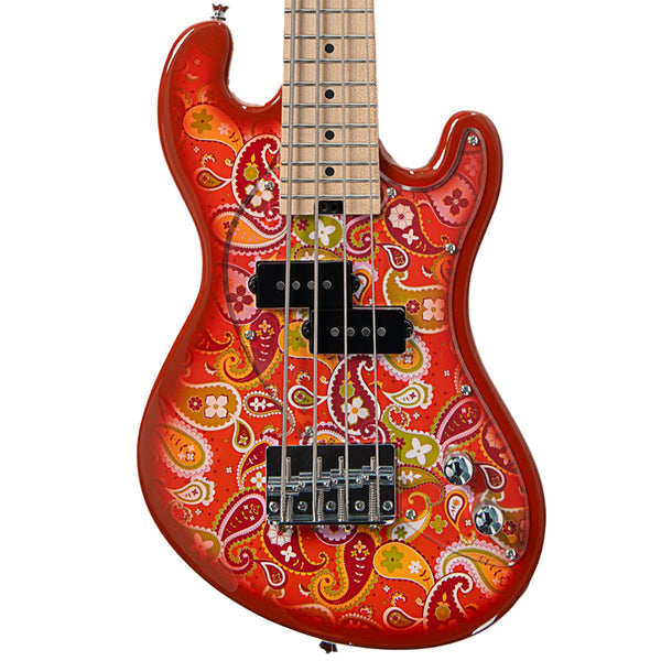 Kala Paisley Orange Solid Body U•BASS