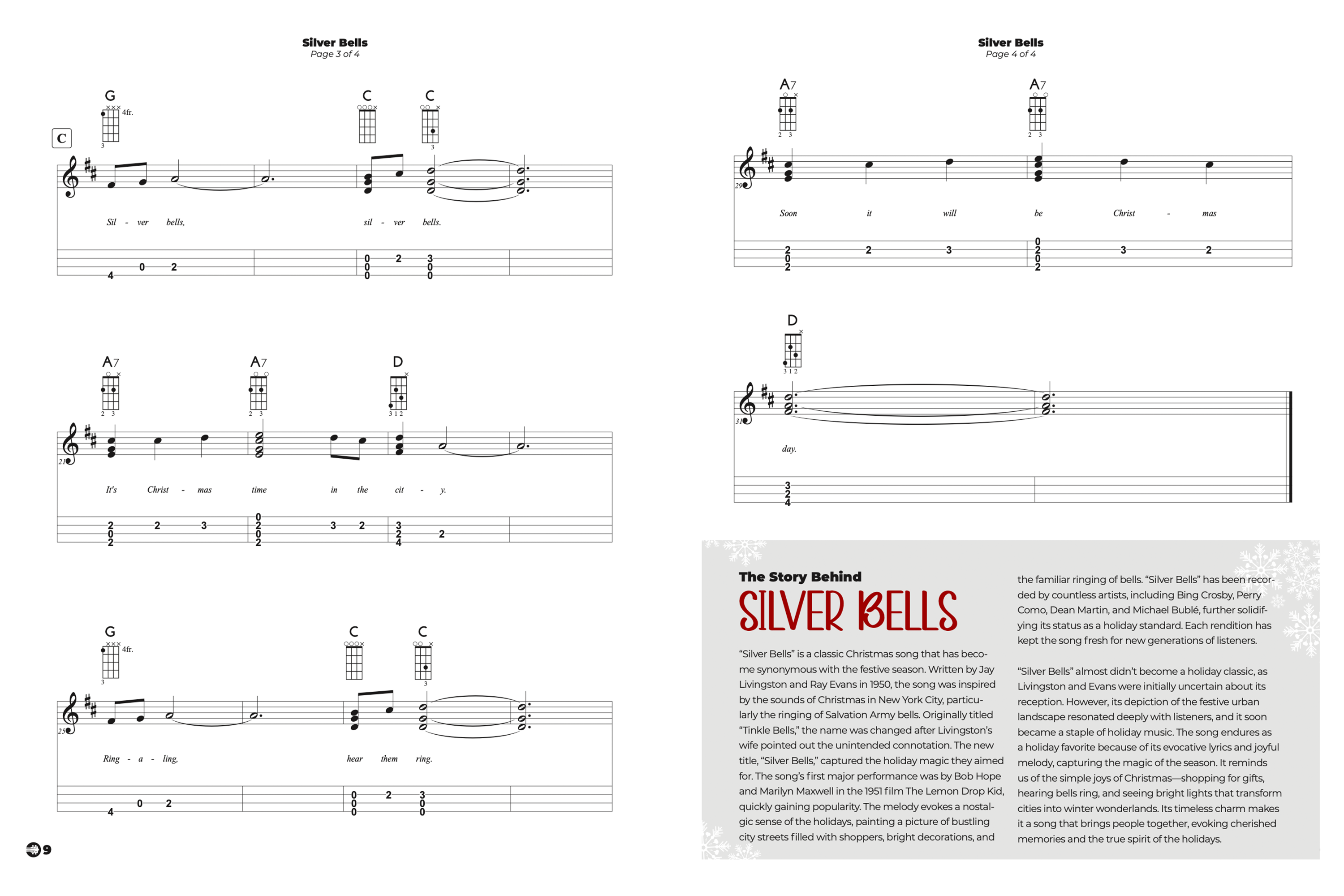 Baritone Ukulele Christmas Fingerstyle Chord Melody