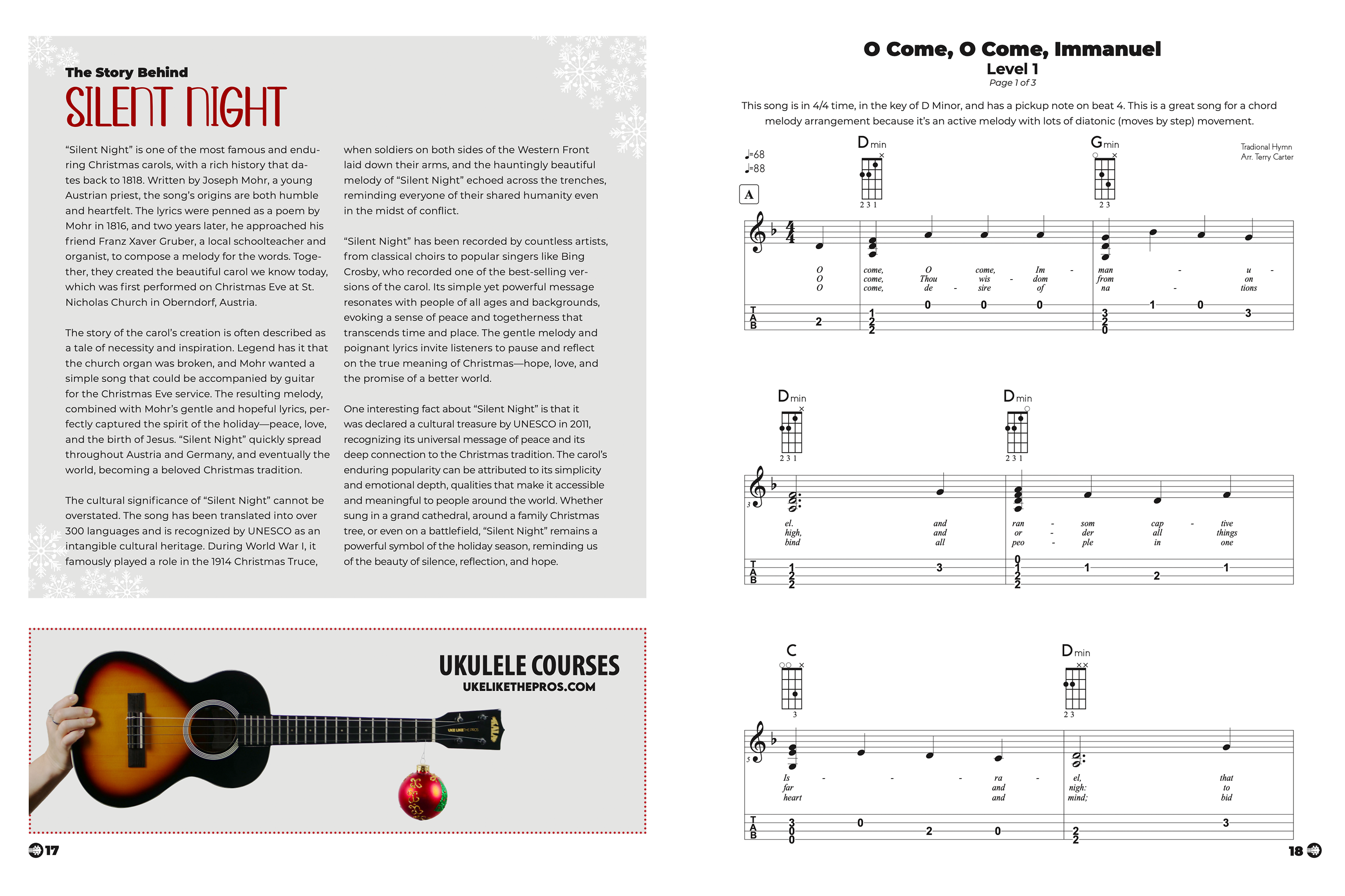 Ukulele Christmas Fingerstyle Chord Melody