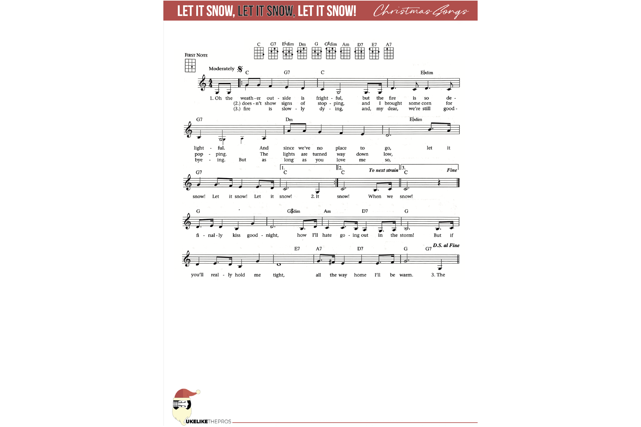 Ukulele Christmas Songs 1 Course - Uke Like The Pros