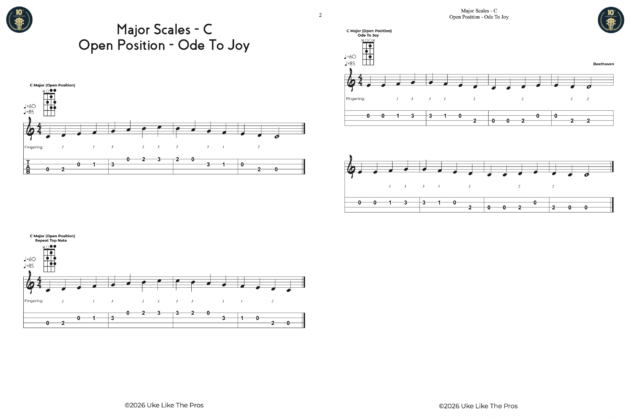 Ukulele Major Scales Mastery Course - Uke Like The Pros