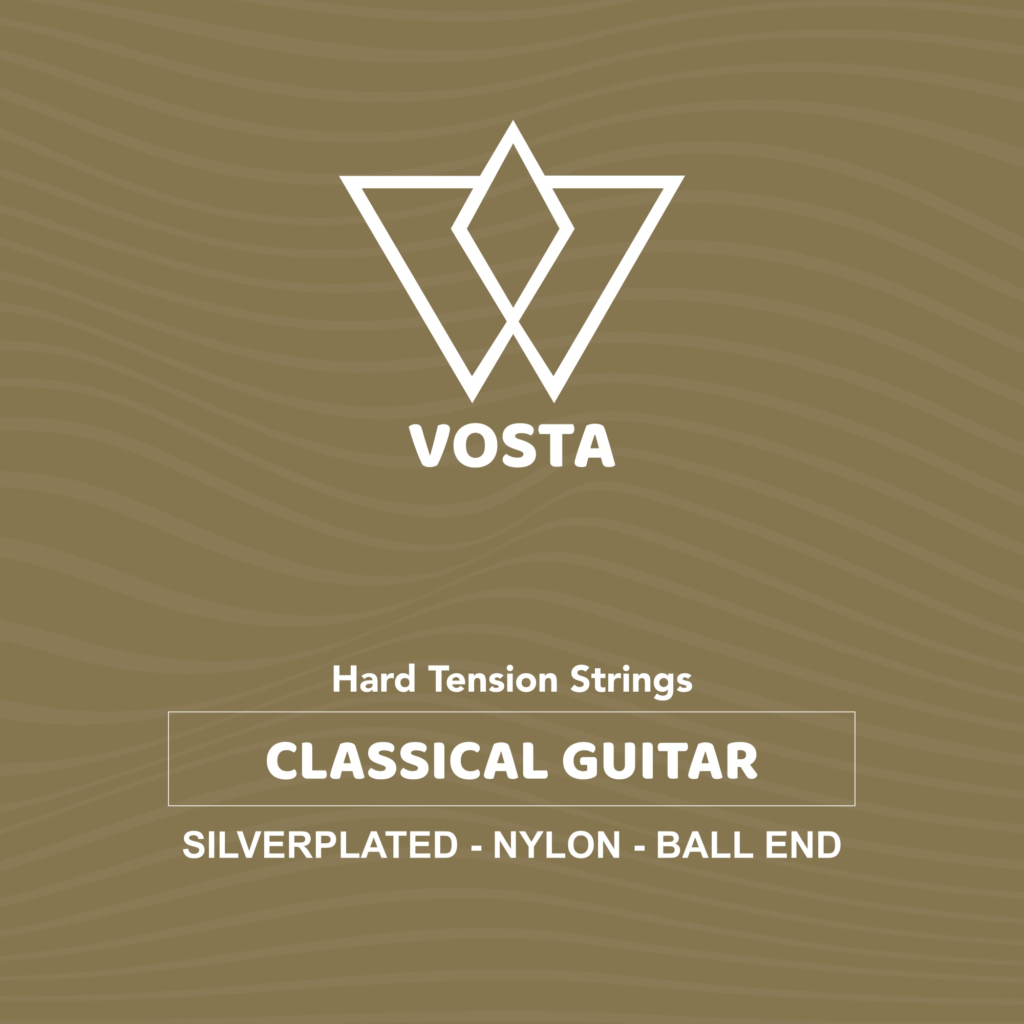 Vosta Silverplated Nylon Classical Guitar Strings - Hard Ball-End