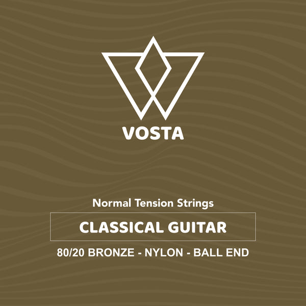 Vosta 80/20 Bronze Nylon Classical Guitar Strings - Normal Ball-End