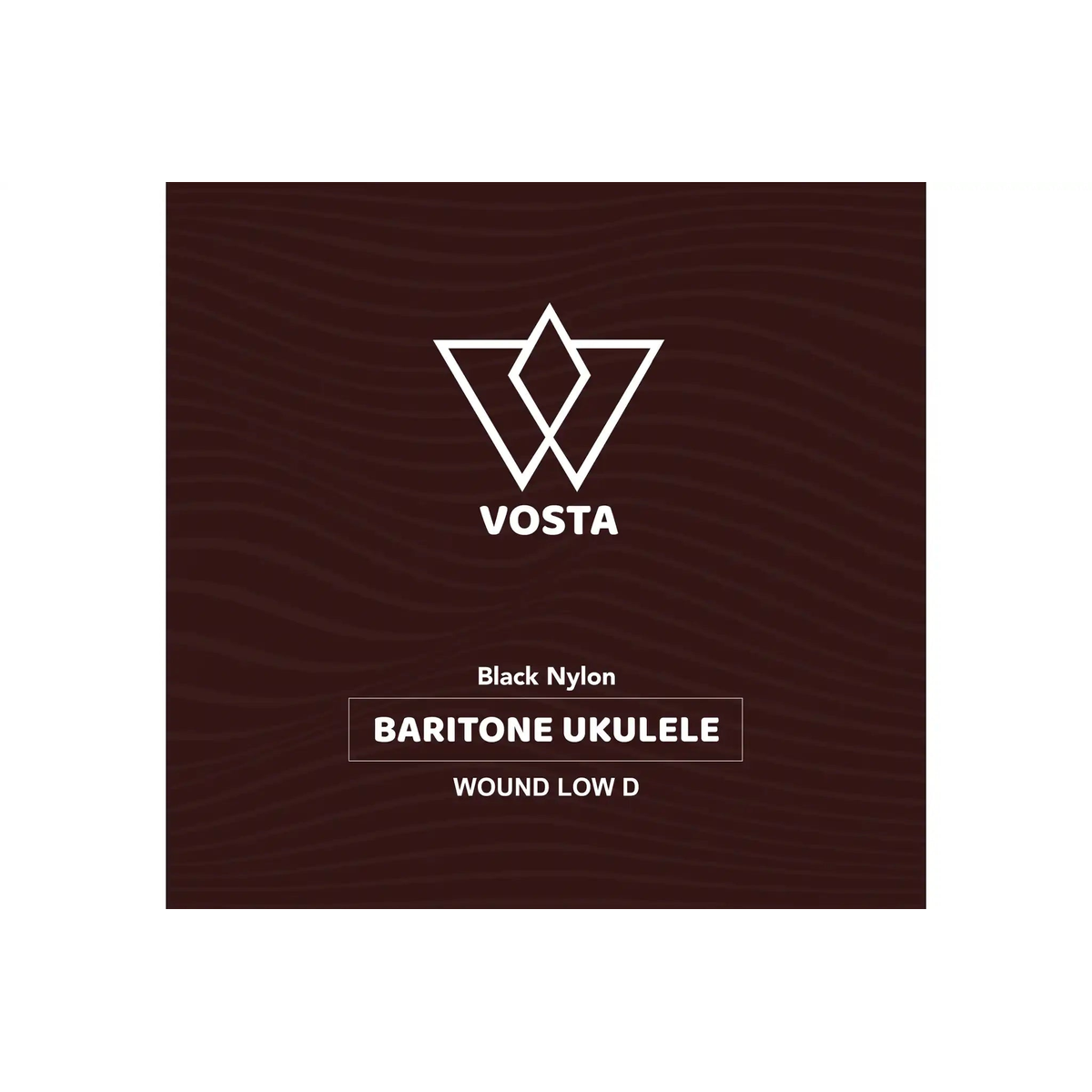 VOSTA_BLACK_NYLON_BARITONE_UKULELE_WOUND_LOW_D____front | Terry Carter Music Store