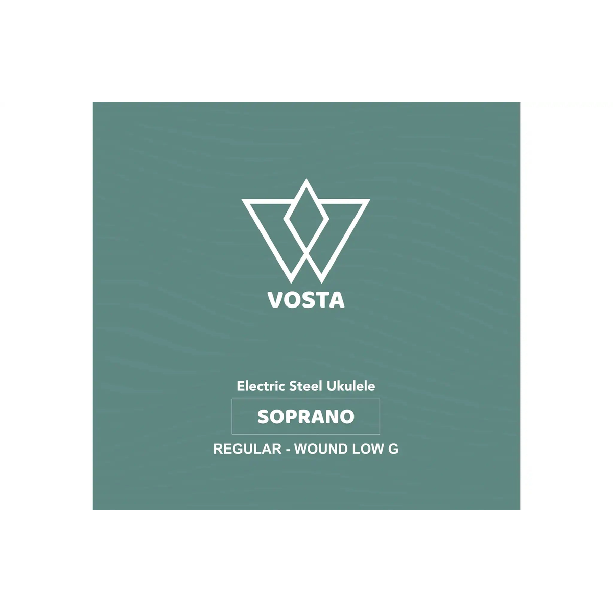 VOSTA_ELECTRIC_STEEL_UKULELE_SOPRANO_REGULAR_WOUND_LOW_G____front | Terry Carter Music Store