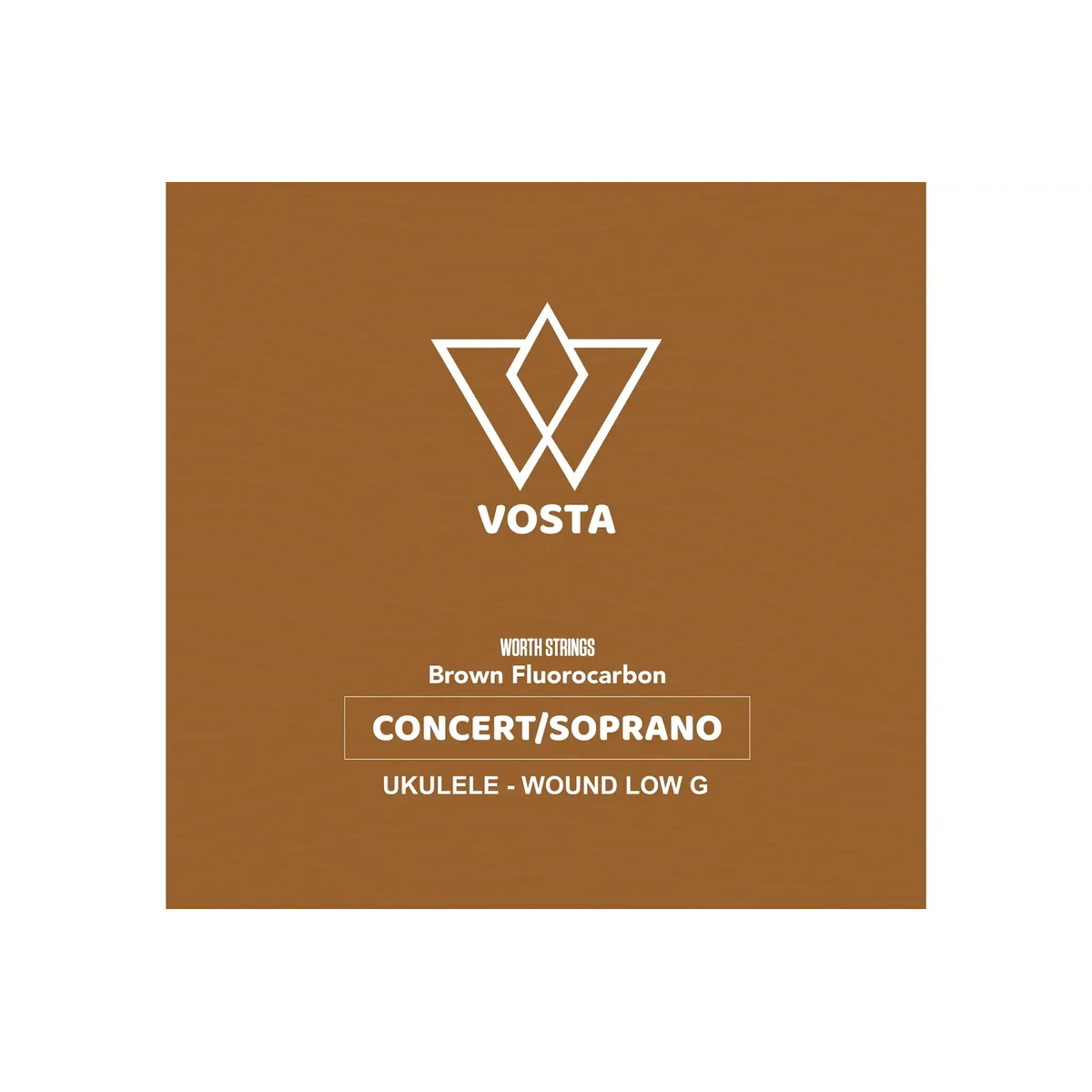 VOSTA_WORTH_BROWN_FLUOROCARBON_CONCERT_SOPRANO_WOUND_LOW_G____front | Terry Carter Music Store