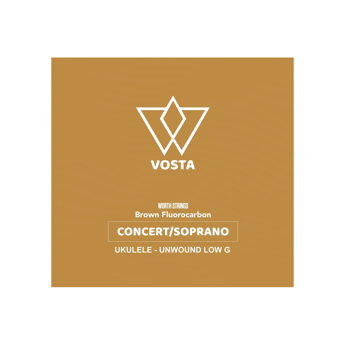 VOSTA_WORTH_CLEAR_FLUOROCARBON_CONCERT_SOPRANO_UKULELE_UNWOUND_LOW_G____front | Terry Carter Music Store