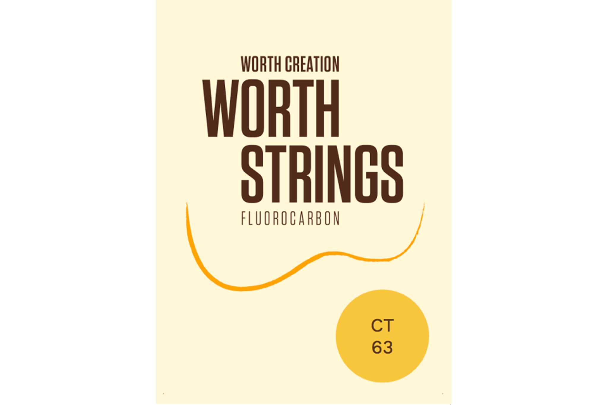 Worth Clear Fluorocarbon Tenor HIGH G Ukulele Strings CT 63 inch (G-C-E-A) Enough For 2 Sets