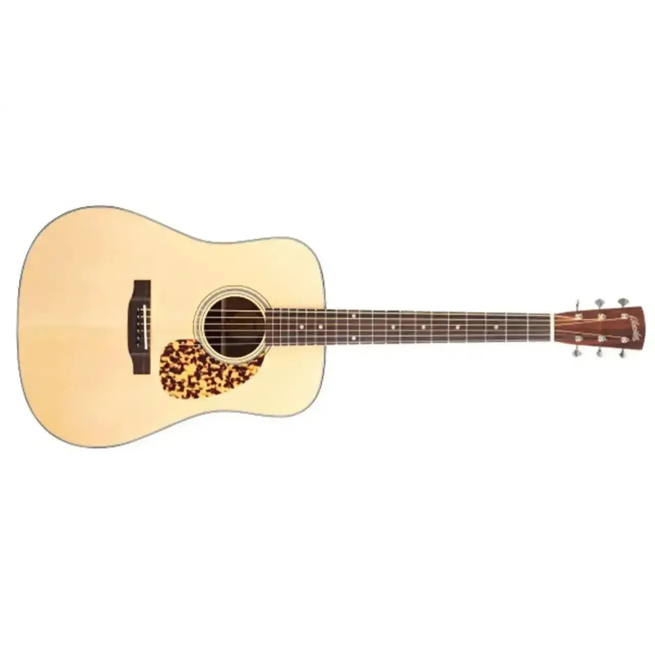 Blueridge BR-140AE Historic Craftsman Series acoustic-electric dreadnought guitar with light wood top and tortoise pickguard.