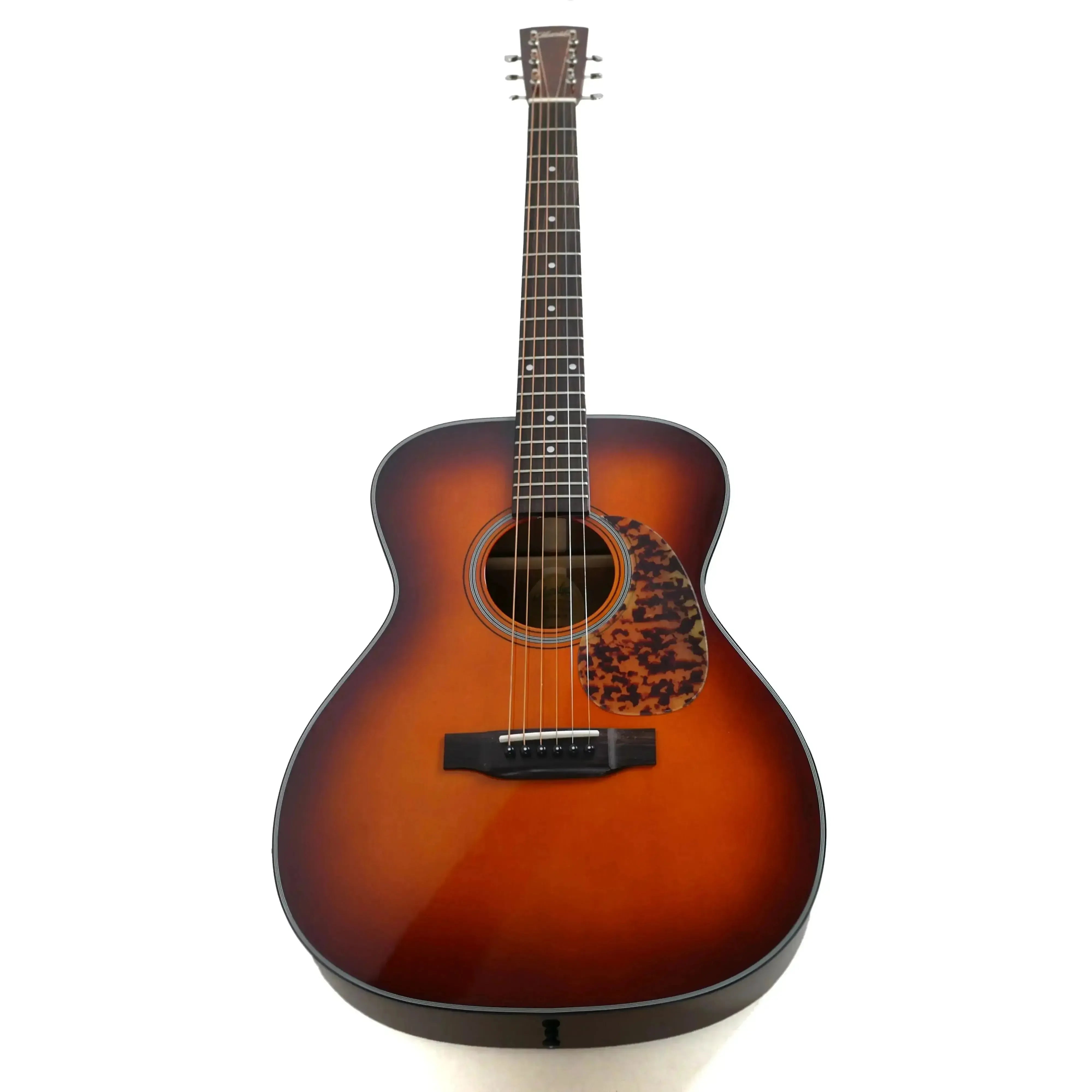 Blueridge BR-143AS 000 acoustic guitar with vintage sunburst finish and tortoise pickguard.