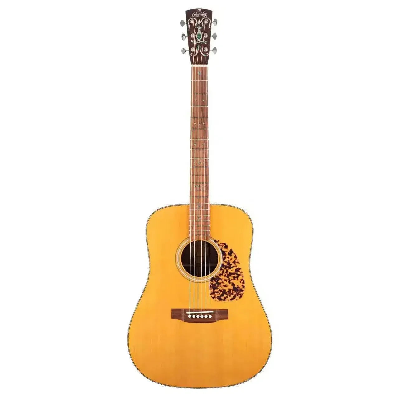 Blueridge BR-160E Historic Series acoustic-electric dreadnought guitar with a light wood body and dark pickguard.