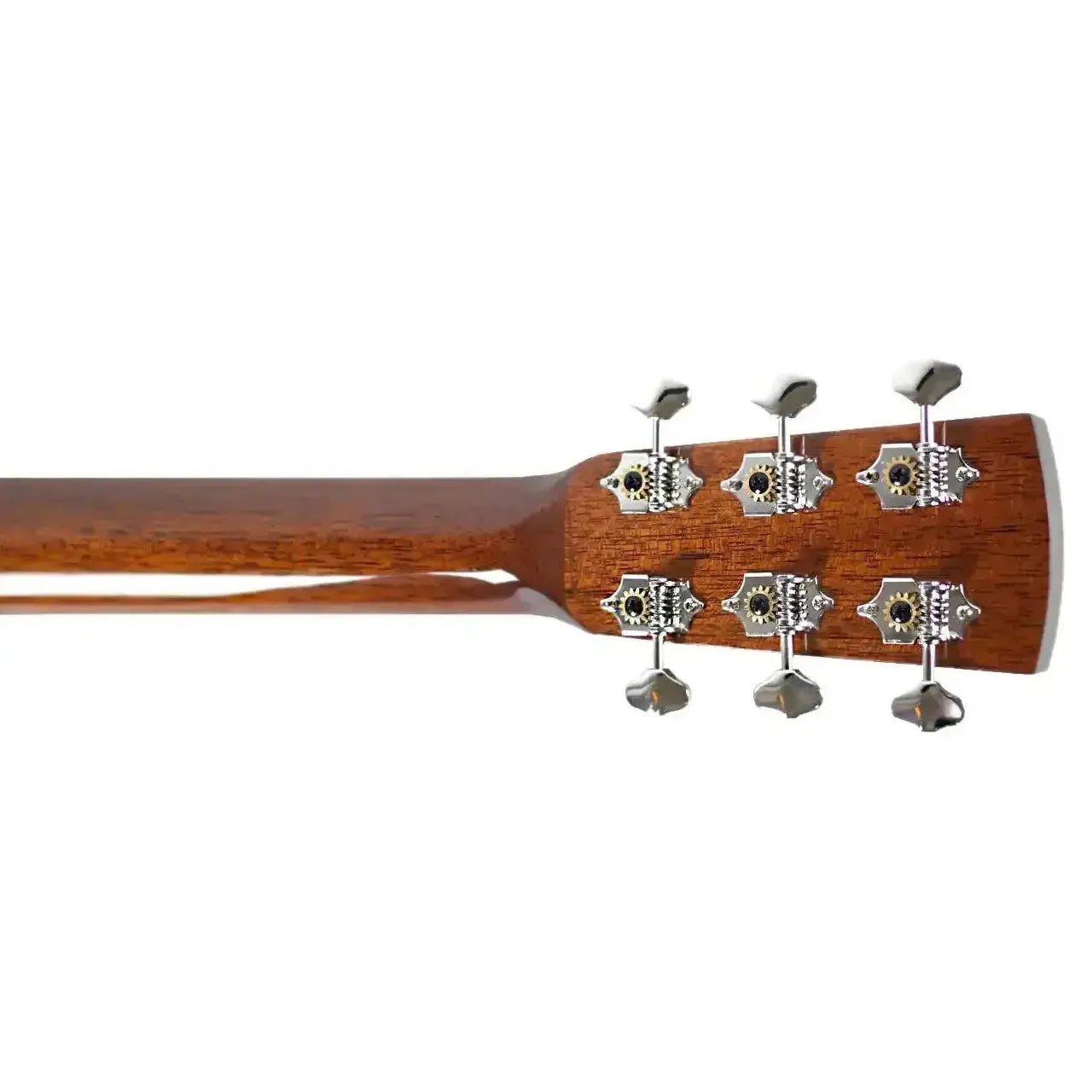 Blueridge BR-240 LTD dreadnought guitar headstock and neck, showing tuners and mahogany wood grain.