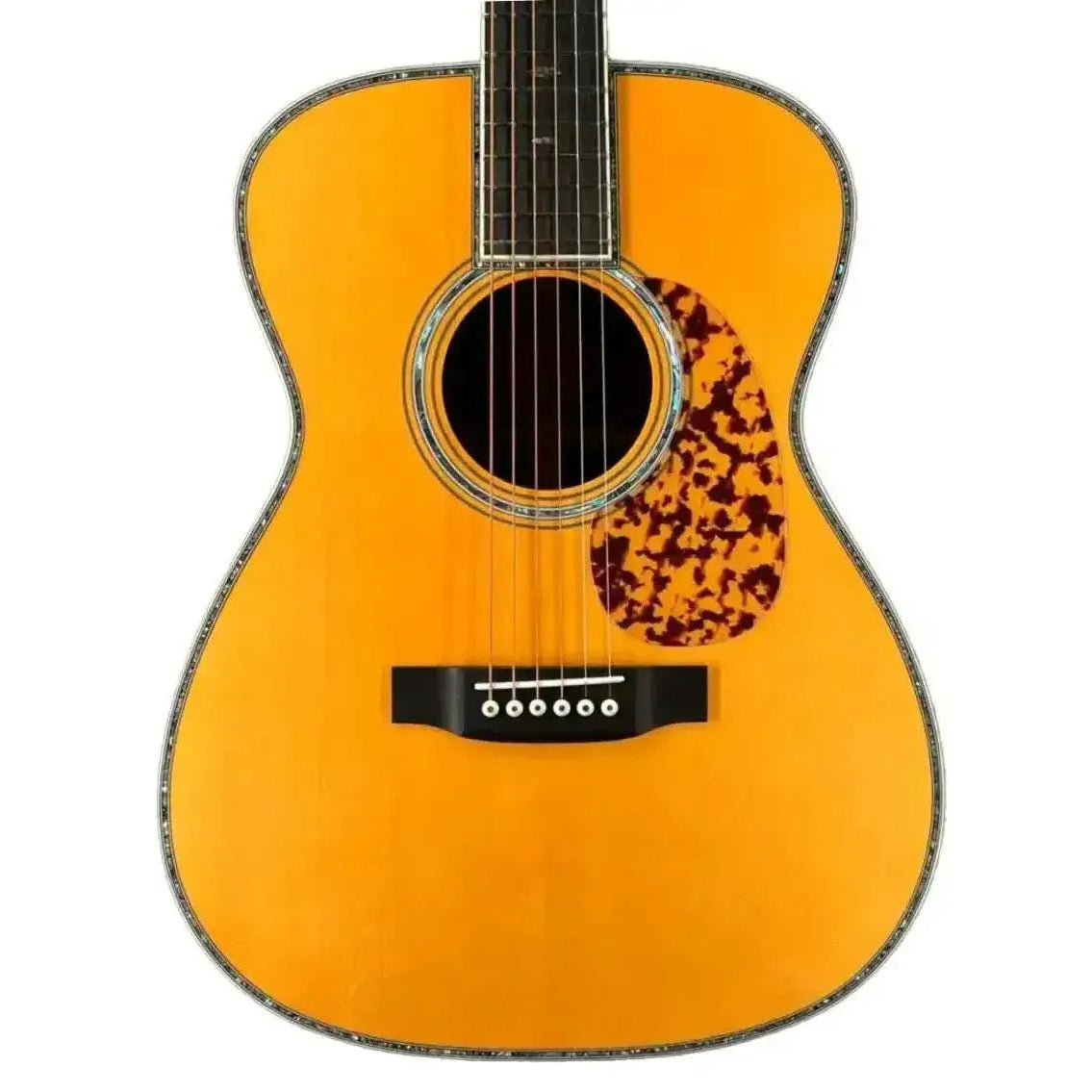 Blueridge BR-283 Prewar Series 000 acoustic guitar with solid spruce top, rosewood back, and tortoiseshell pickguard.