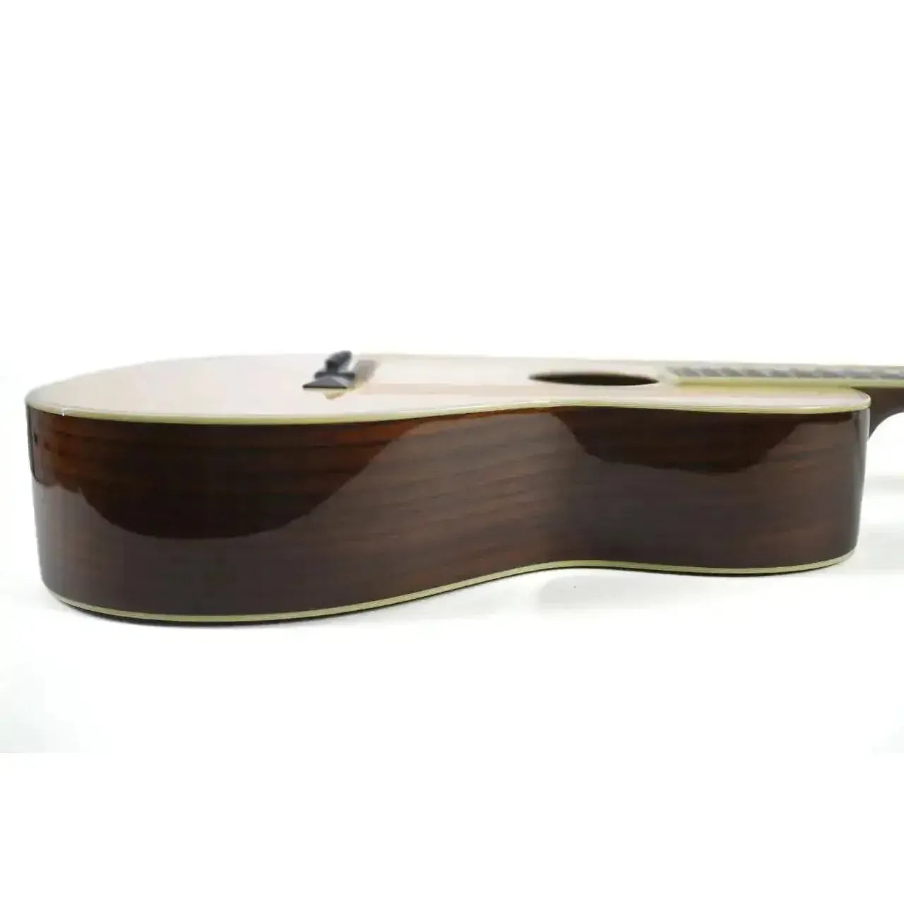 Blueridge BR-371E parlor acoustic-electric guitar with natural spruce top and dark rosewood sides.