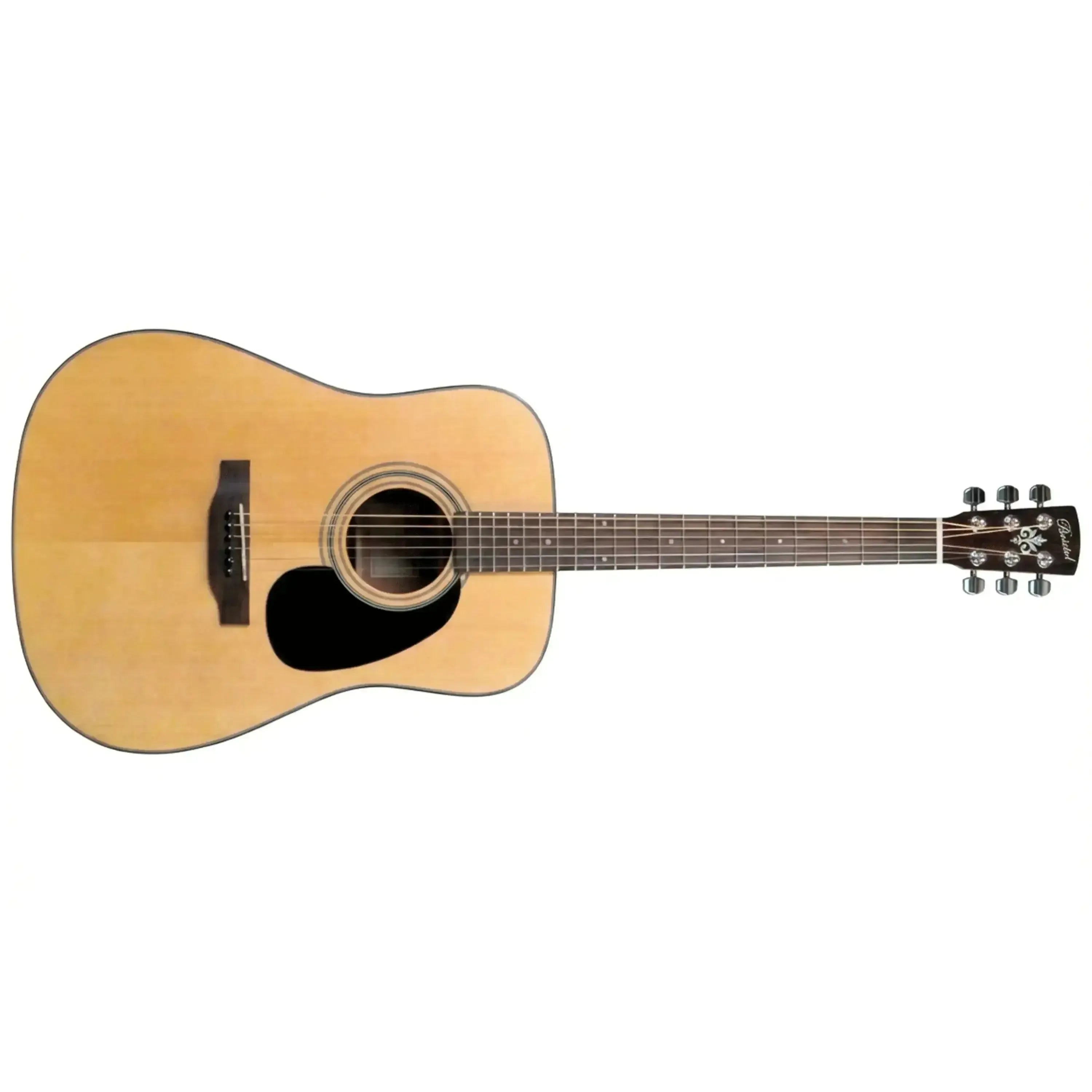 Bristol by Blueridge BD-16 Dreadnought Acoustic Guitar with light spruce top and black pickguard.