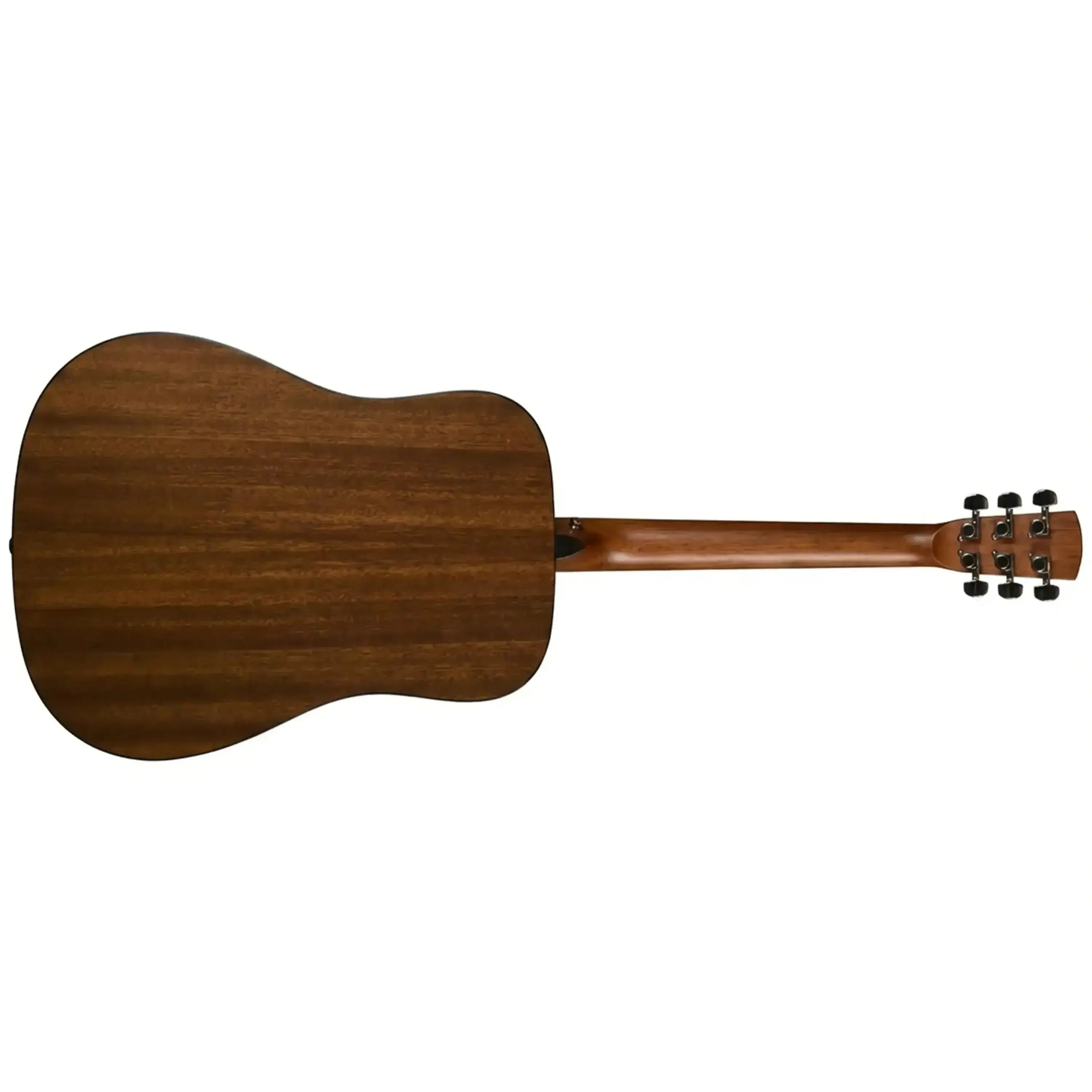 Back of a Bristol by Blueridge BD-16 Dreadnought Acoustic Guitar, showing mahogany wood grain.