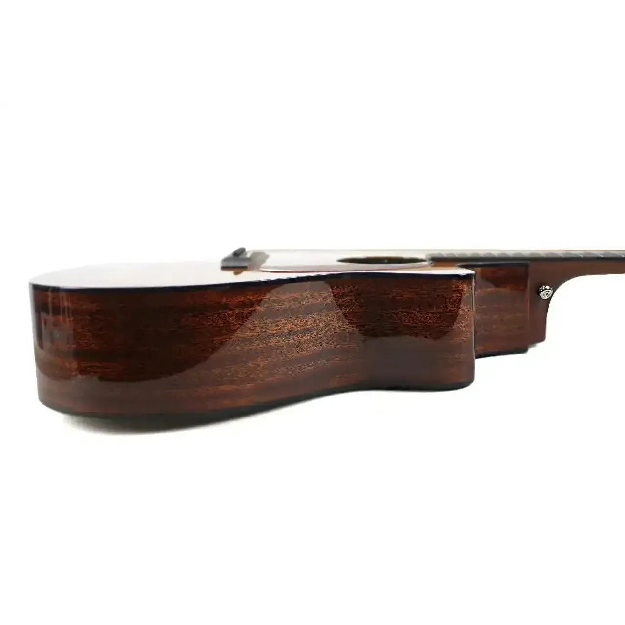 Bristol by Blueridge BL-143CE acoustic-electric guitar, showing the glossy dark mahogany side and cutaway.