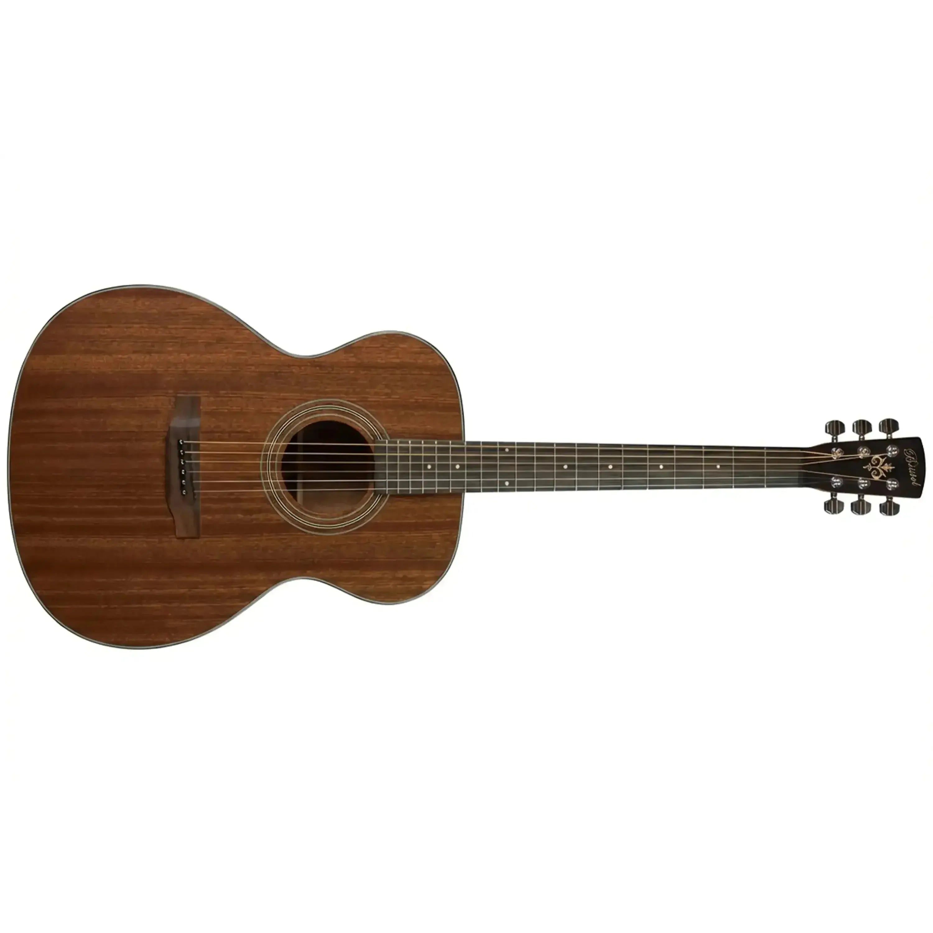 Bristol BM-15S 000 acoustic guitar with a natural semi-gloss mahogany finish and dark fretboard.