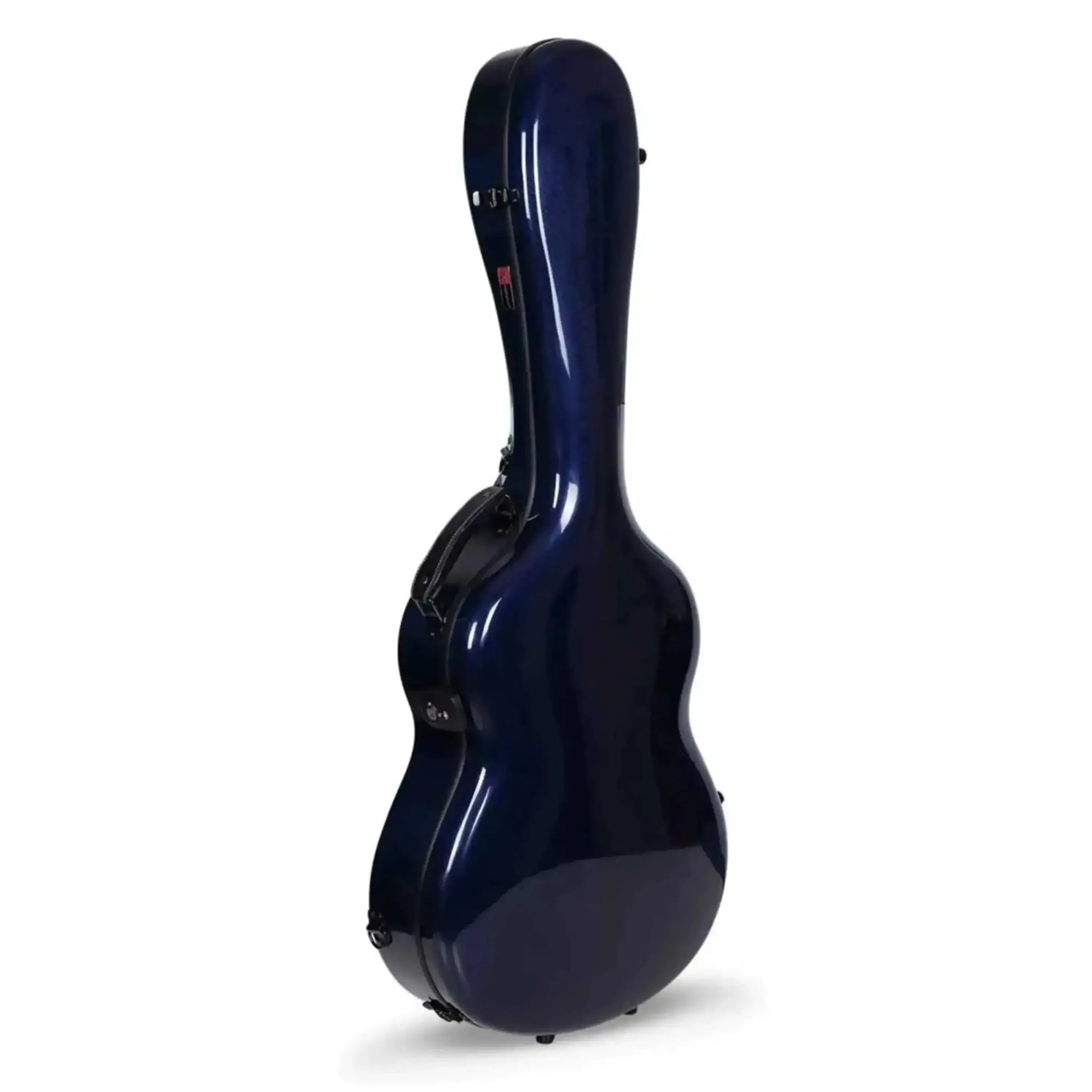 Crossrock CRF6030CBL Air Carbon 4/4 Classical Guitar Case in glossy blue.