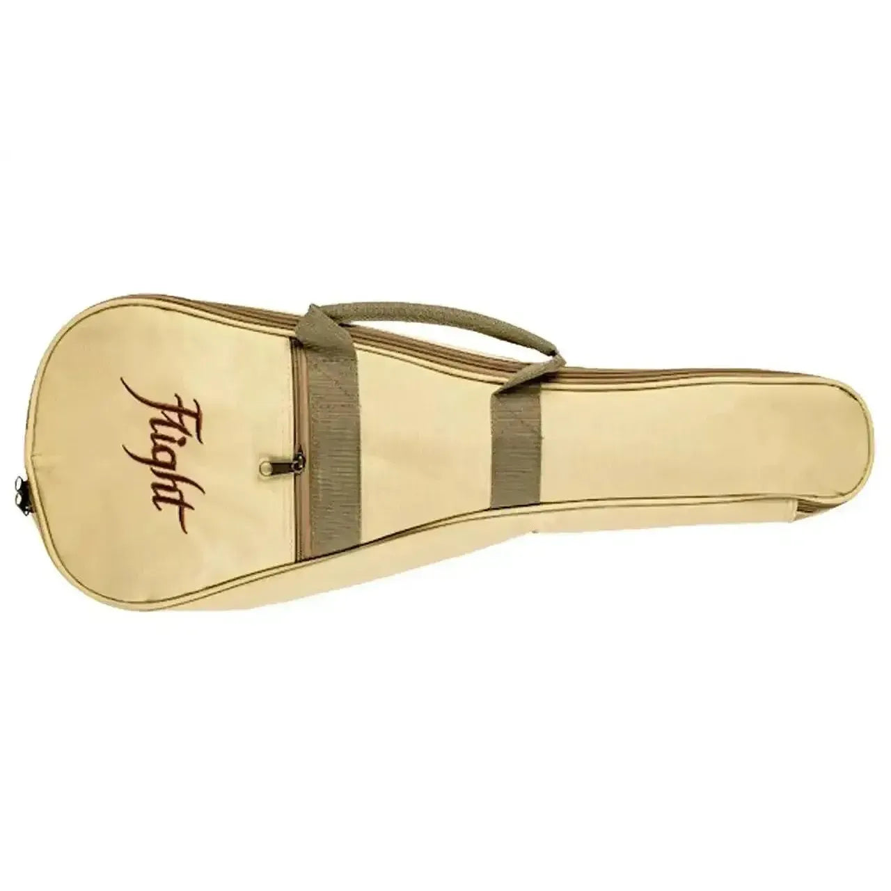 Flight DUC460 Supernatural Series Amara Concert Ukulele gig bag, light beige with "Flight" logo.